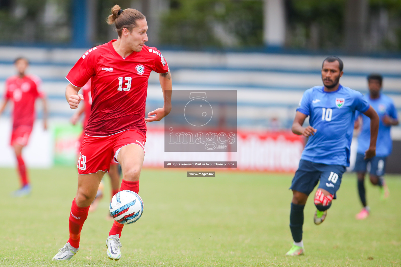 Lebanon vs Maldives in SAFF Championship 2023 held in Sree Kanteerava Stadium, Bengaluru, India, on Tuesday, 28th June 2023. Photos: Nausham Waheed, Hassan Simah / images.mv