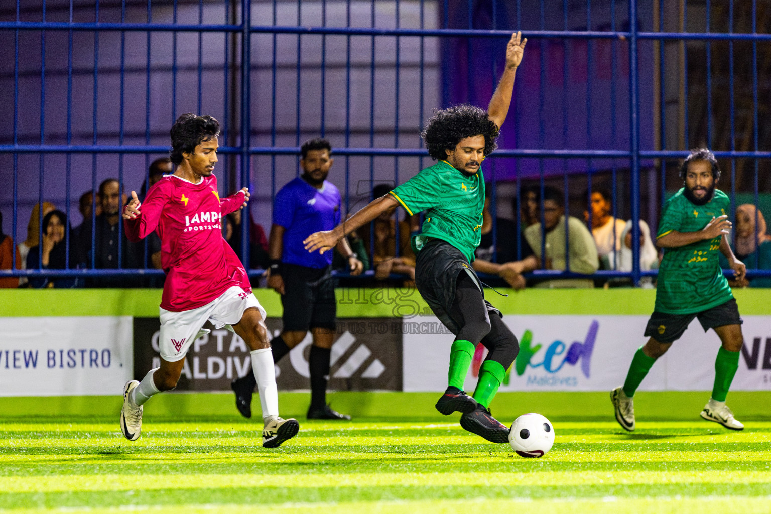 Muring FC vs V Vela in Day 1 of Eydhafushi Futsal Cup 2024 was held on Monday , 8th April 2024, in B Eydhafushi, Maldives Photos: Nausham Waheed / images.mv