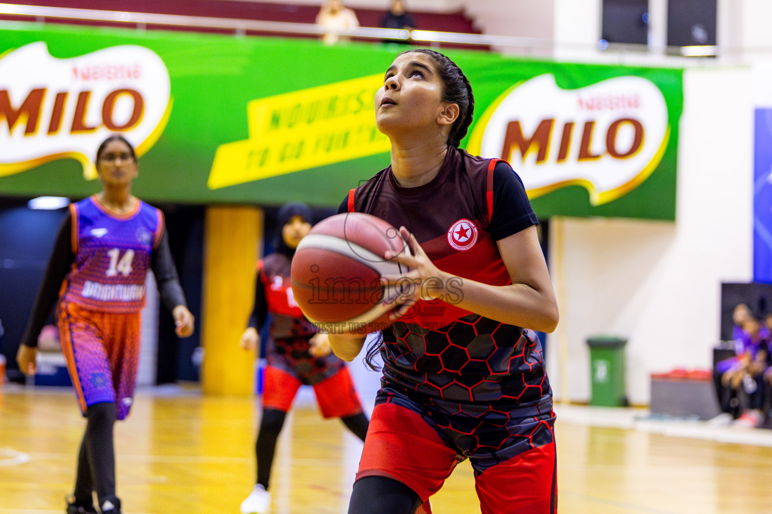 Iskandhar School vs Billabong High International School in day 8 of Junior Championship 2024 was held in Social Center, Male', Maldives on Tuesday, 19th November 2024. Photos: Nausham Waheed / images.mv