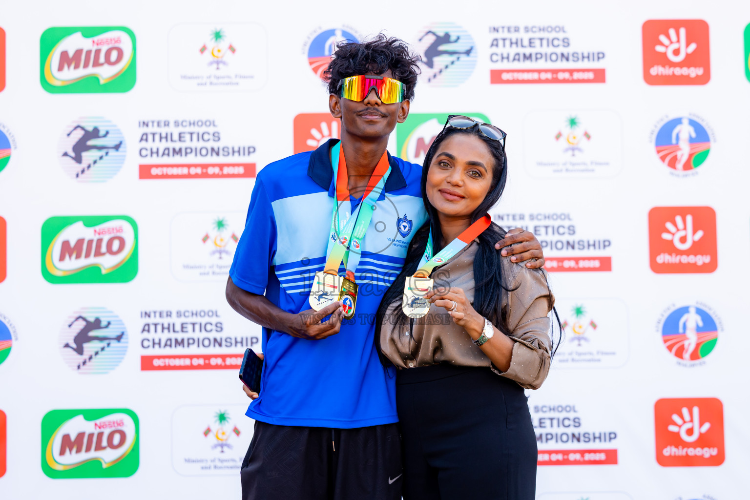 Day 3 of Inter-school Athletics Championship 2025 held in Ekuveni Synthetic Track, Male', Maldives on Wednesday, 08th October 2025. Photos by: Nausham Waheed / Images.mv
