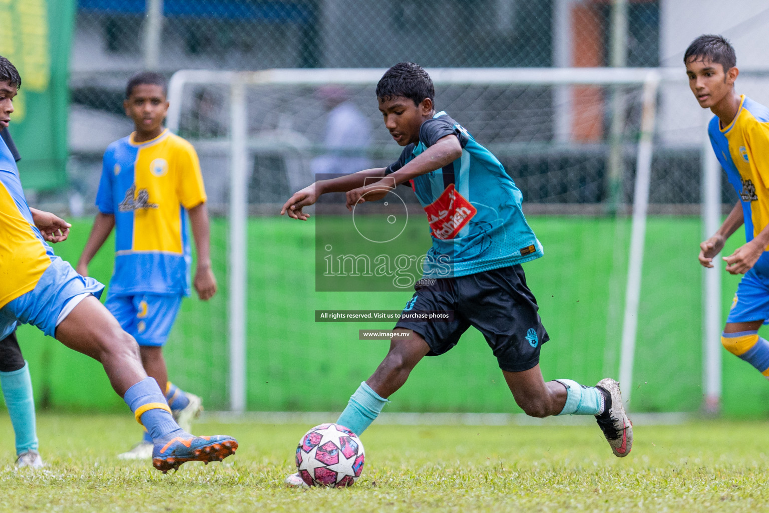 Day 2 of MILO Academy Championship 2023 (u14) was held in Henveyru Stadium Male', Maldives on 4th November 2023. Photos: Nausham Waheed / images.mv