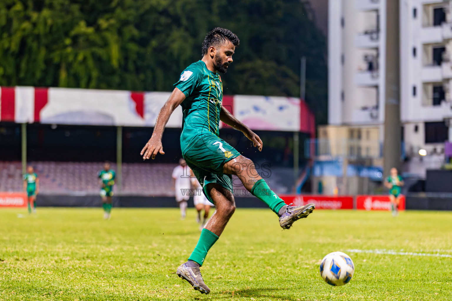 Maziya Sports And Recreation vs Buru Sports Club in Dhivehi Premier League 2025/26 held in National Football Stadium, Male', Maldives on Tuesday, 30th September 2025. Photos: Areef Adam / Images.mv
