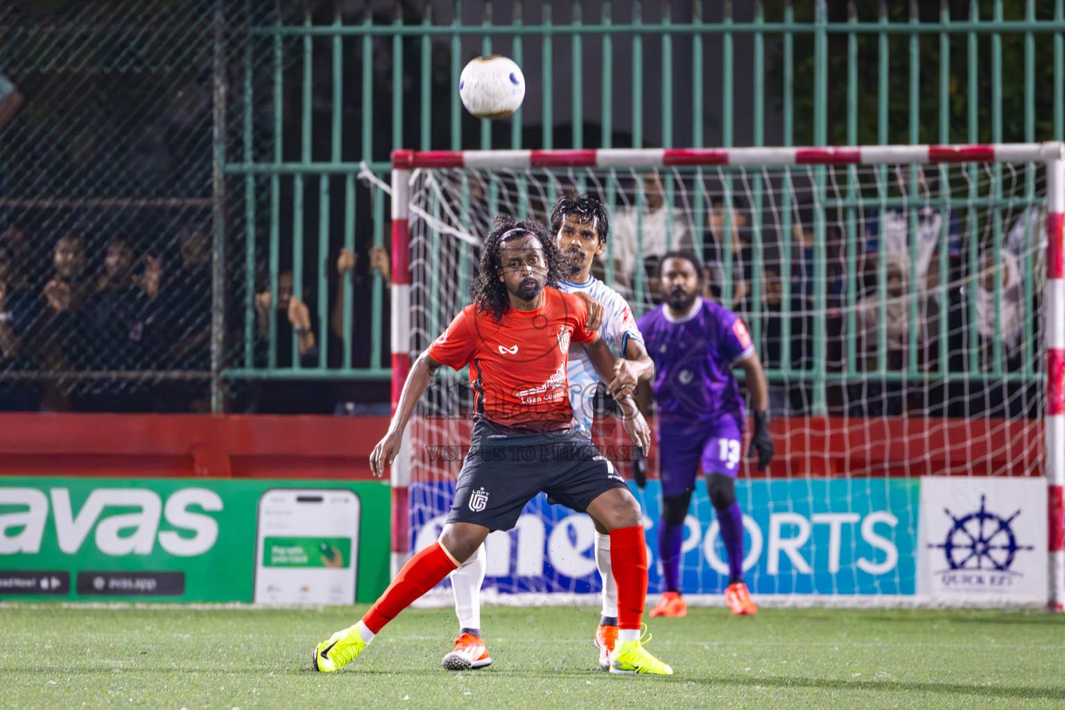 L Gan vs L Maabaidhoo in Day 14 of Golden Futsal Challenge 2025 was held on Saturday, 18th January 2025, in Hulhumale', Maldives. Photos: Ismail Thoriq / images.mv