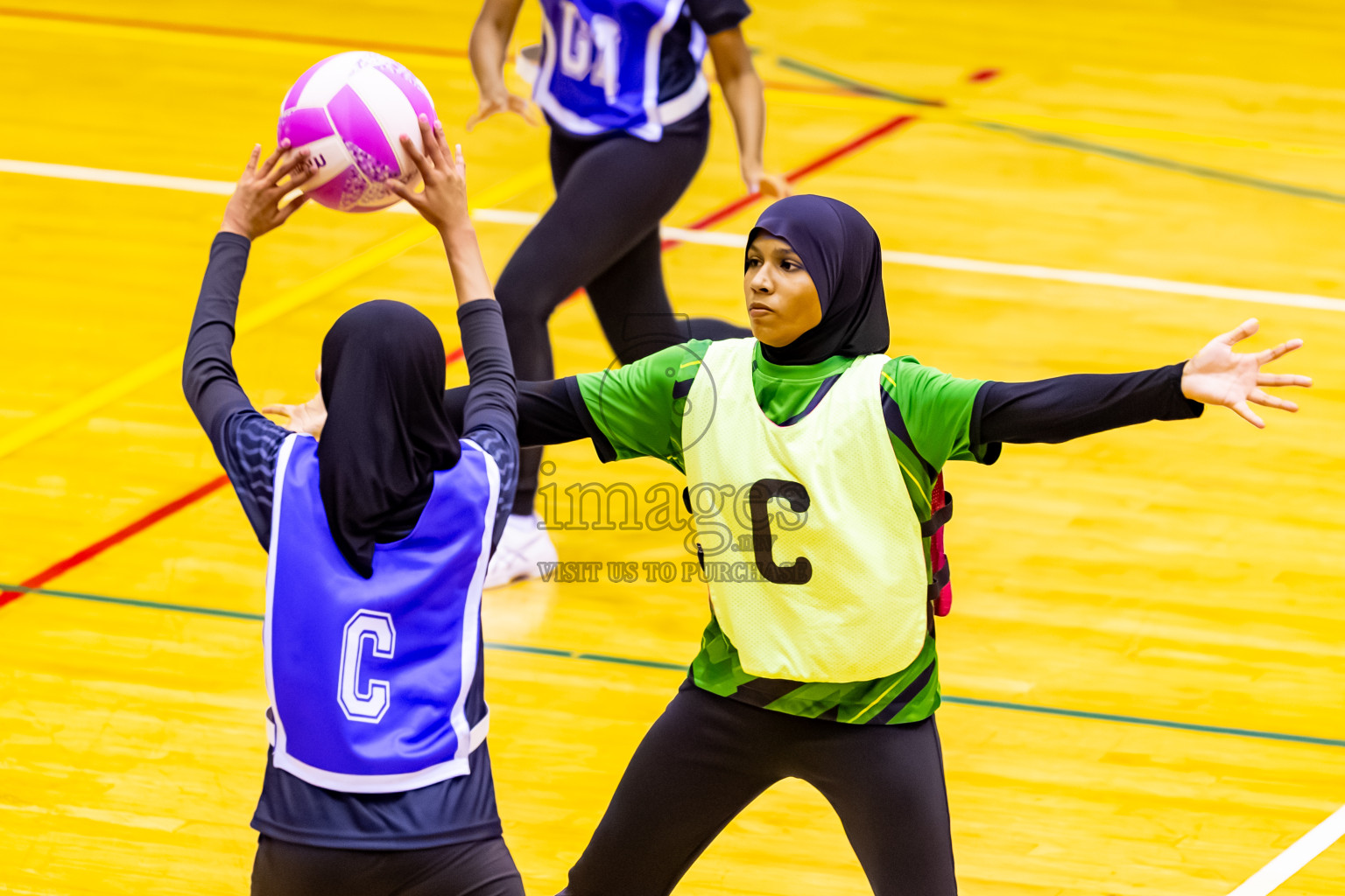C Green Streets vs SC Shinning Star in Day 5 of 24th Milo Netball Association Championship held in Social Center at Male', Maldives on Friday, 5th September 2025. Photos: Nausham Waheed / images.mv