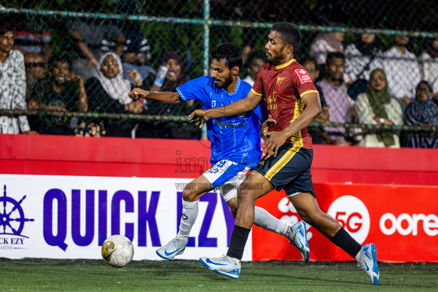 K Himmafushi vs K Maafushi on Day 18 of Golden Futsal Challenge 2025 was held on Thursday, 23rd January 2025, in Hulhumale', Maldives. Photos: Nausham Waheed / images.mv