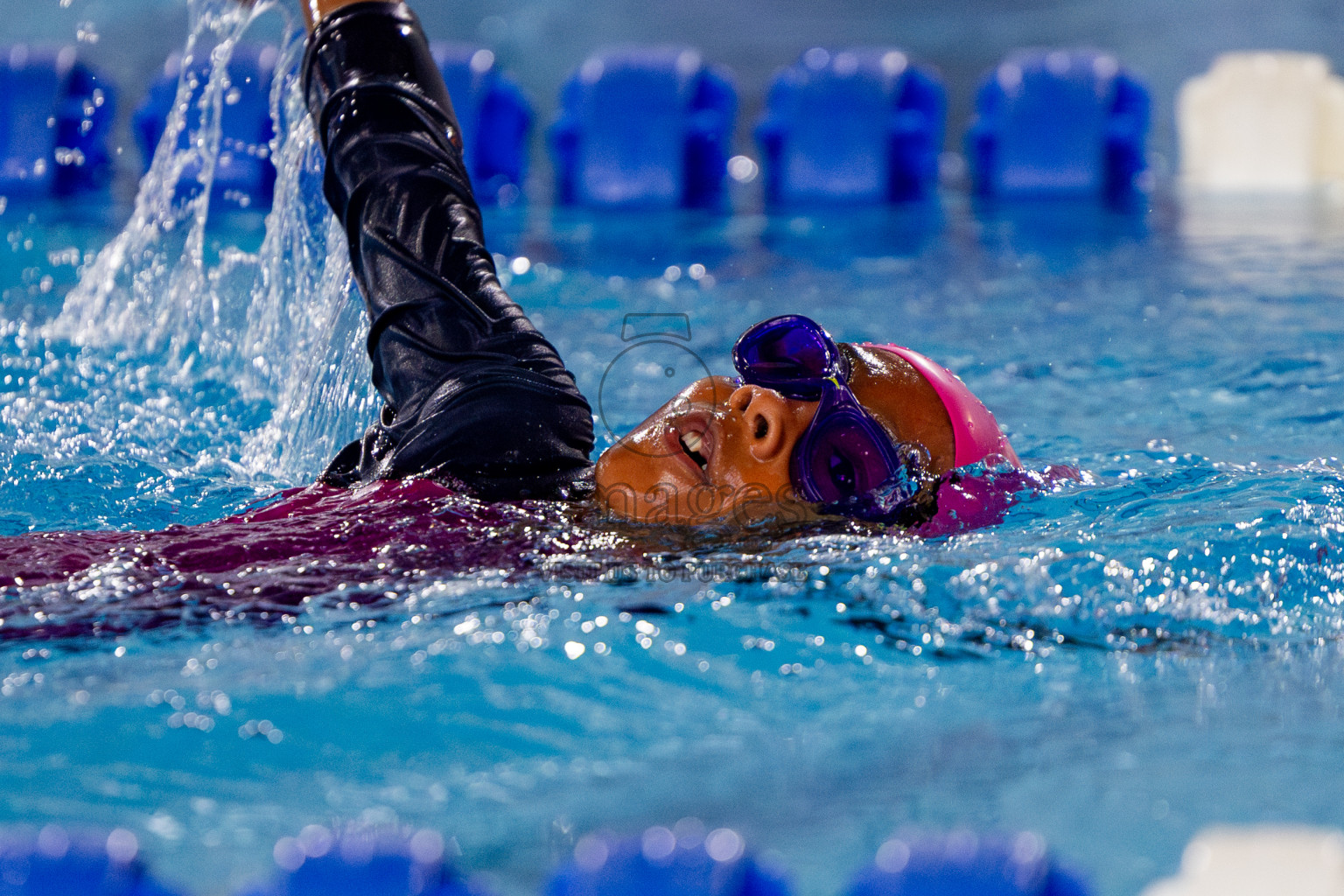 Day 1 of BML 5th National Swimming Kids Festival 2024 held in Hulhumale', Maldives on Monday, 18th November 2024. Photos: Nausham Waheed / images.mv