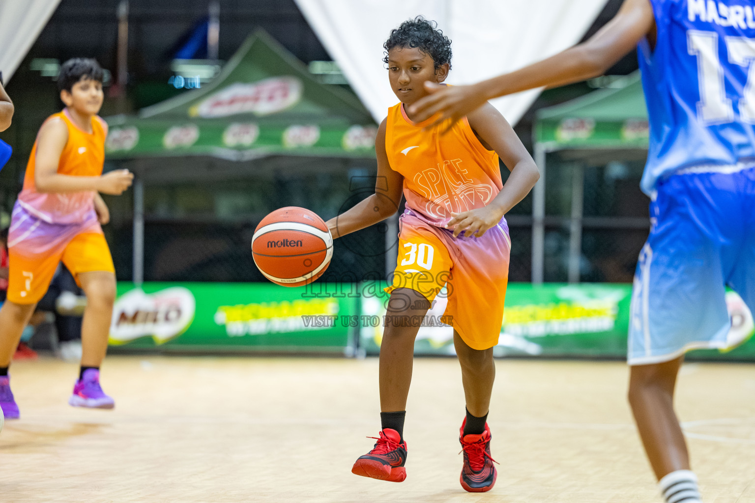 Milo 5 x 5 Junior Challenge 2025 - Basketball tournament held in Basketball Training Center, Male', Maldives on Thursday, 09th October 2025. 
Photo by: Hassan Simah / Images.mv