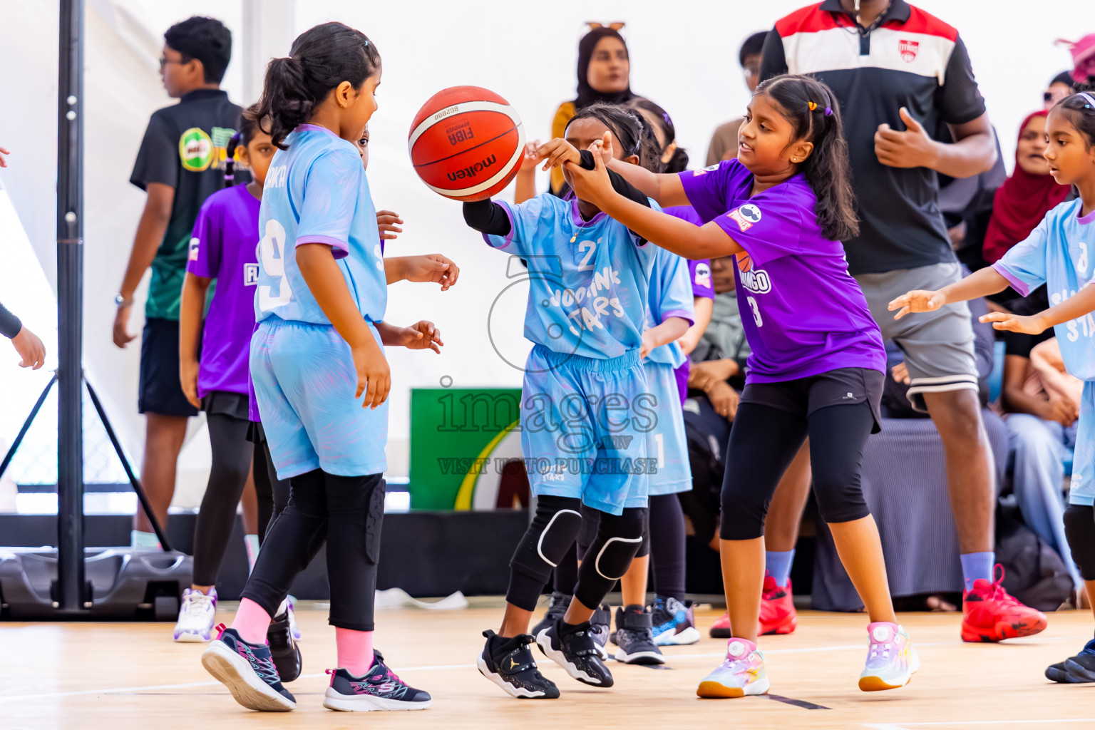 Day 3 of Milo 5 x 5 Junior Challenge 2025 - Basketball tournament held in Basketball Training Center, Male', Maldives on Saturday, 11th October 2025. Photos by: Nausham Waheed, Hassan Simah / Images.mv