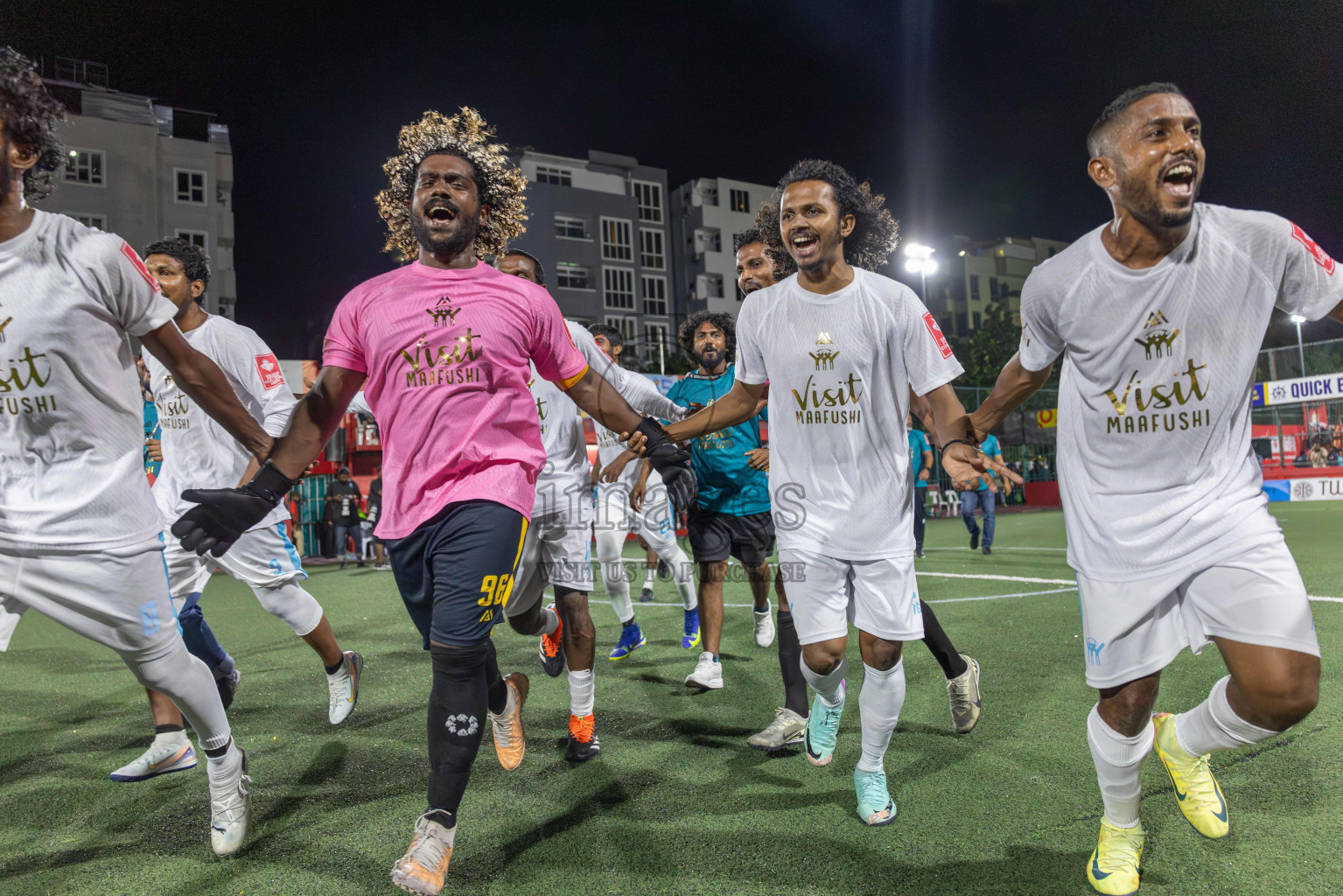 K Maafushi vs K Kaashidhoo in Kaafu Atoll Finals Day 27 of Golden Futsal Challenge 2025 was held on Friday , 31st January 2025, in Hulhumale', Maldives. Photos: Abdulla Abeed / images.mv
