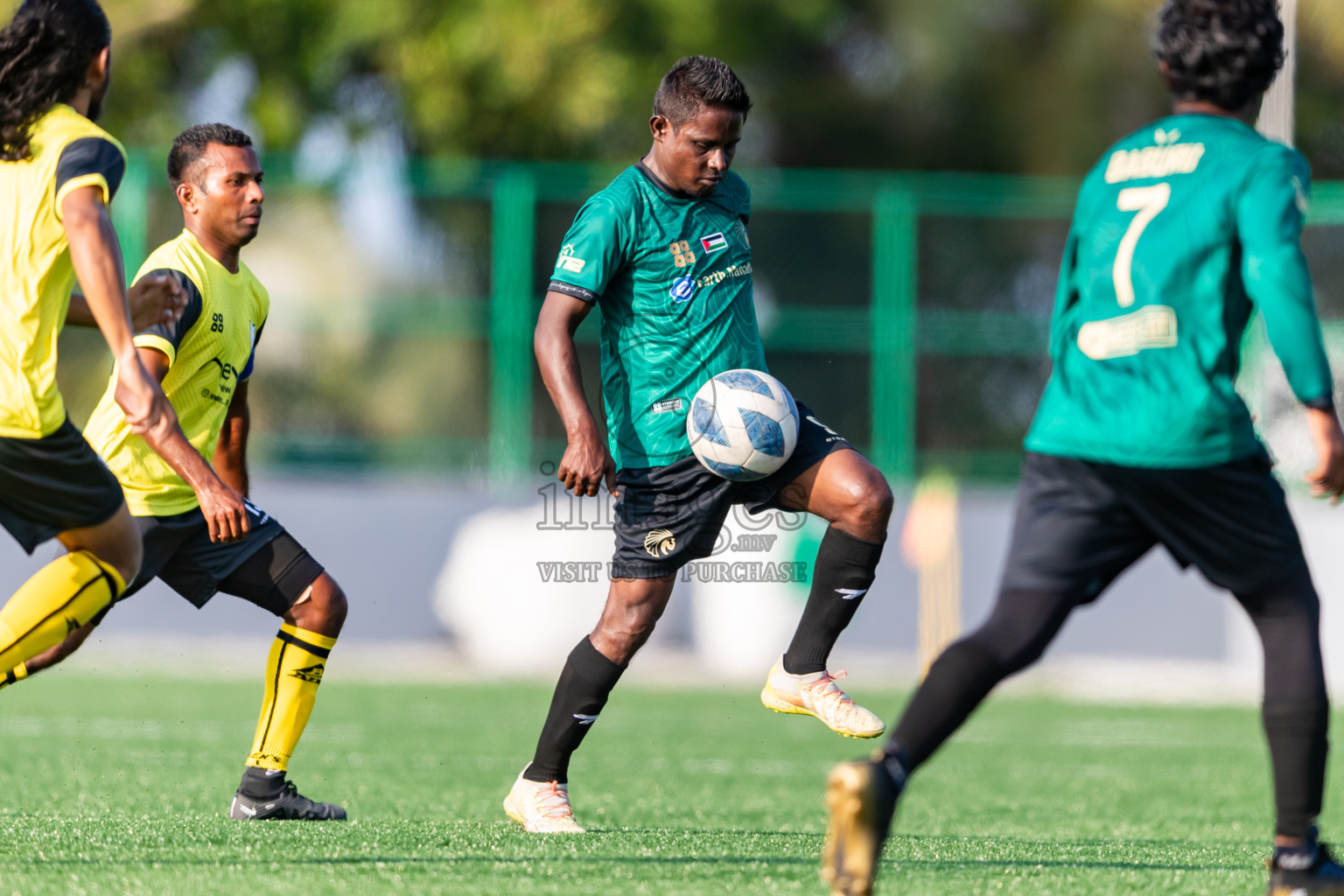 Baburu SC vs Kanmathi Juniors from Semi Final of Manadhoo Council Cup 2024 in N Manadhoo Maldives on Sunday, 25th February 2023. Photos: Nausham Waheed / images.mv