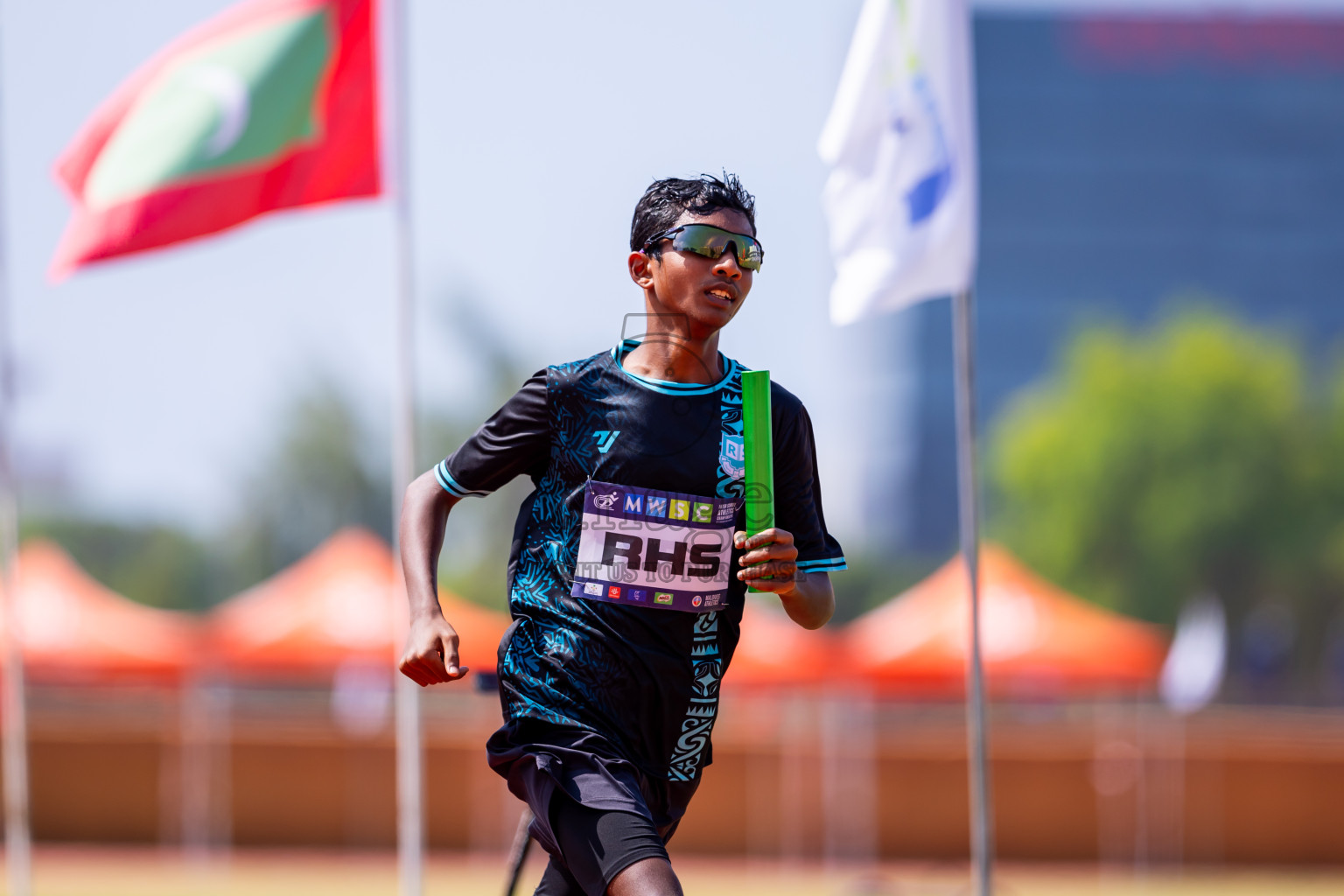 Day 6 of MWSC Interschool Athletics Championships 2024 held in Hulhumale Running Track, Hulhumale, Maldives on Thursday, 14th November 2024. Photos by: Nausham Waheed / Images.mv