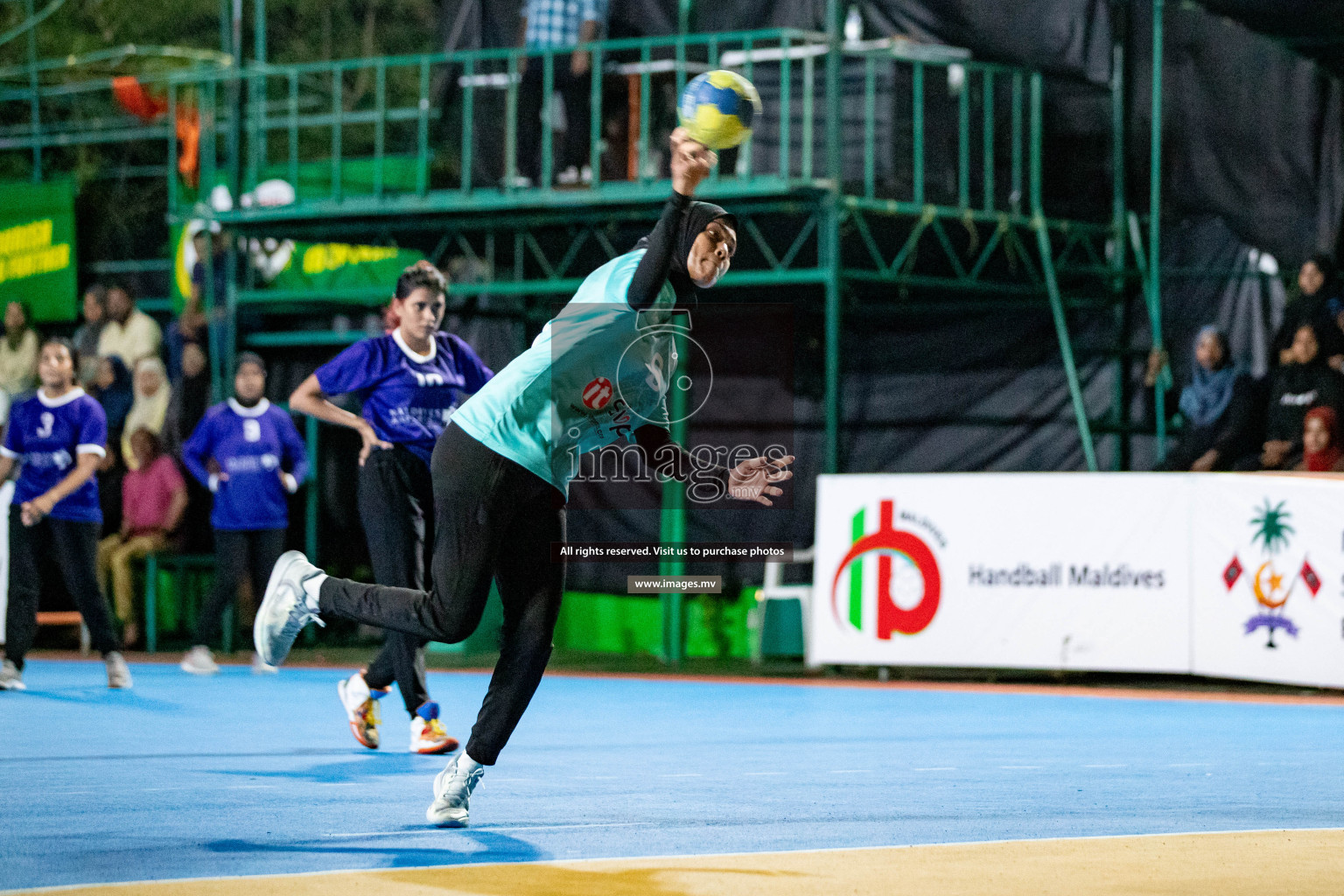 Day 8 of 7th Inter-Office/Company Handball Tournament 2023, held in Handball ground, Male', Maldives on Friday, 23rd September 2023 Photos: Hassan Simah/ Images.mv