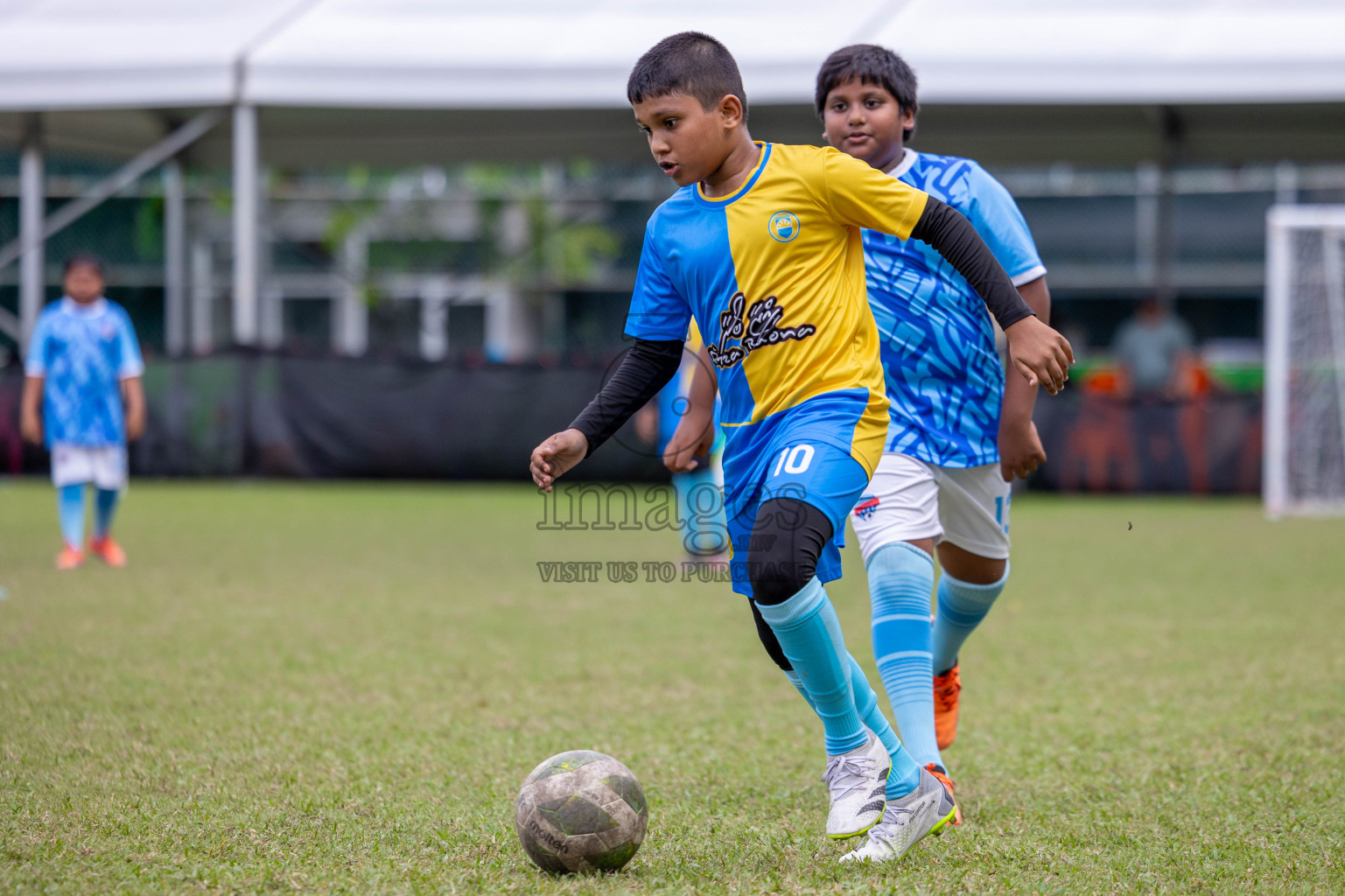 Day 1 of MILO Academy Championship 2024 - U12 was held at Henveiru Grounds in Male', Maldives on Thursday, 4th July 2024. Photos: Shuu Abdul Sattar / images.mv