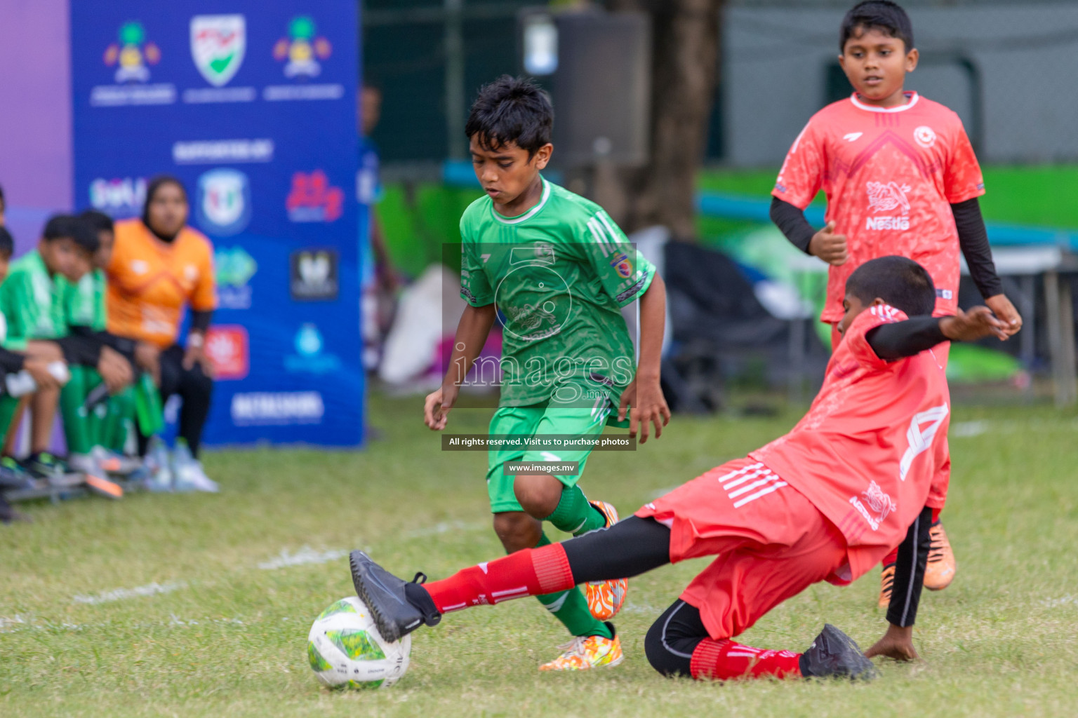 Day 4 of Nestle Kids Football Fiesta, held in Henveyru Football Stadium, Male', Maldives on Saturday, 14th October 2023
Photos: Ismail Thoriq / images.mv