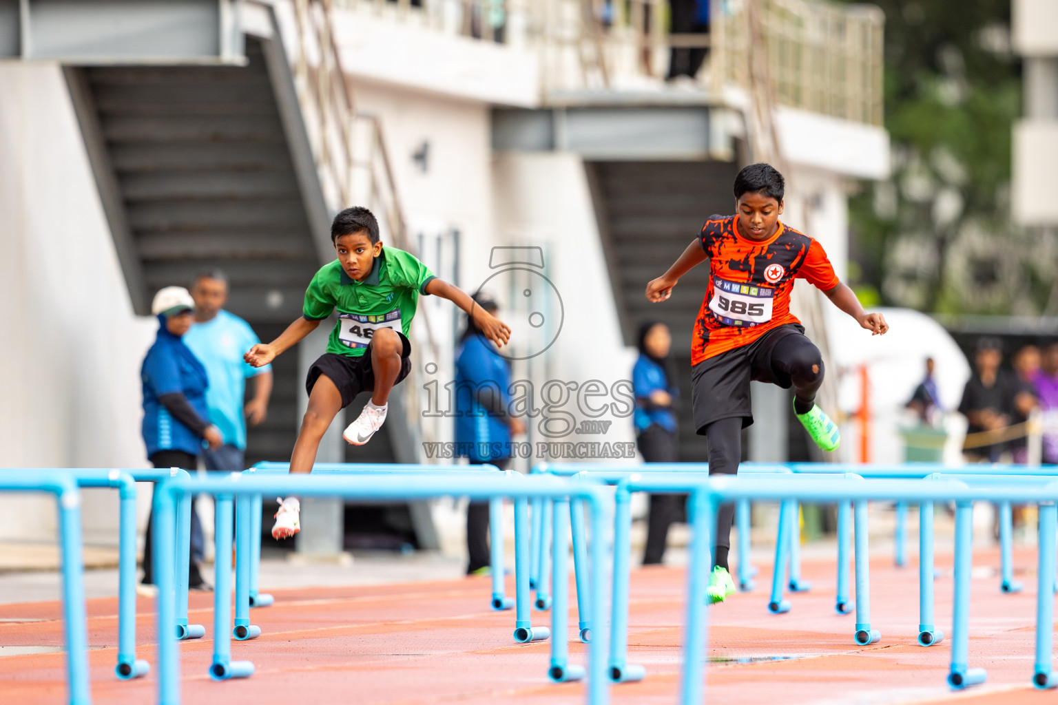 Day 2 of MWSC Interschool Athletics Championships 2024 held in Hulhumale Running Track, Hulhumale, Maldives on Sunday, 10th November 2024.
Photos by: Ismail Thoriq / Images.mv