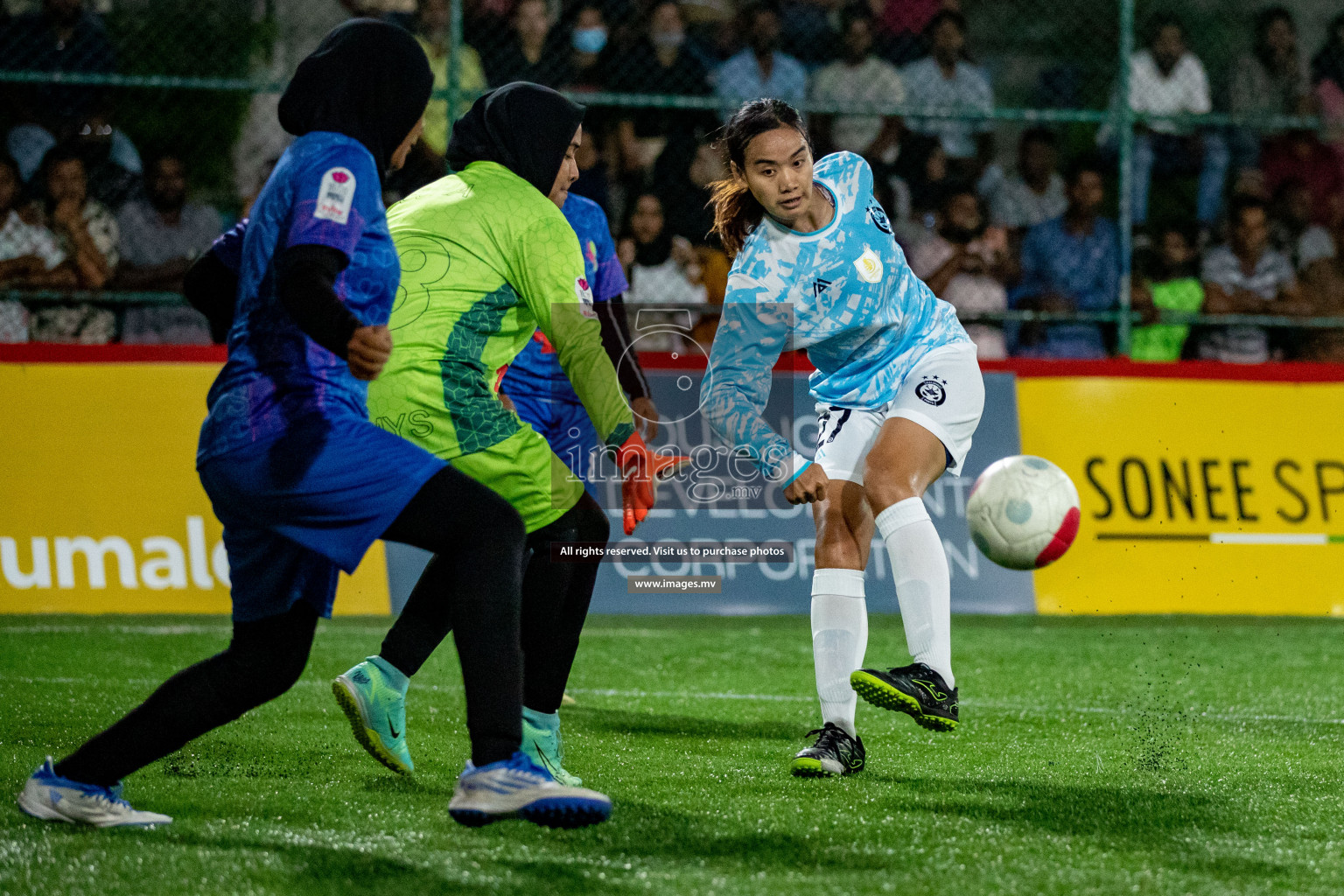 MPL vs Club MYS in Eighteen Thirty Women's Futsal Fiesta 2022 was held in Hulhumale', Maldives on Monday, 21st October 2022. Photos: Hassan Simah / images.mv