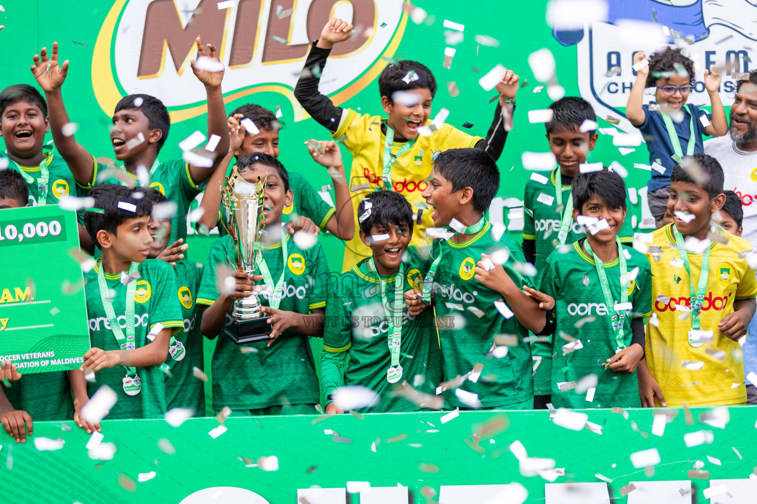 Final Day  of MILO Academy Championship 2024 - U12 was held at Henveiru Grounds in Male', Maldives on Thursday, 7th July 2024. Photos: Shuu Abdul Sattar / images.mv