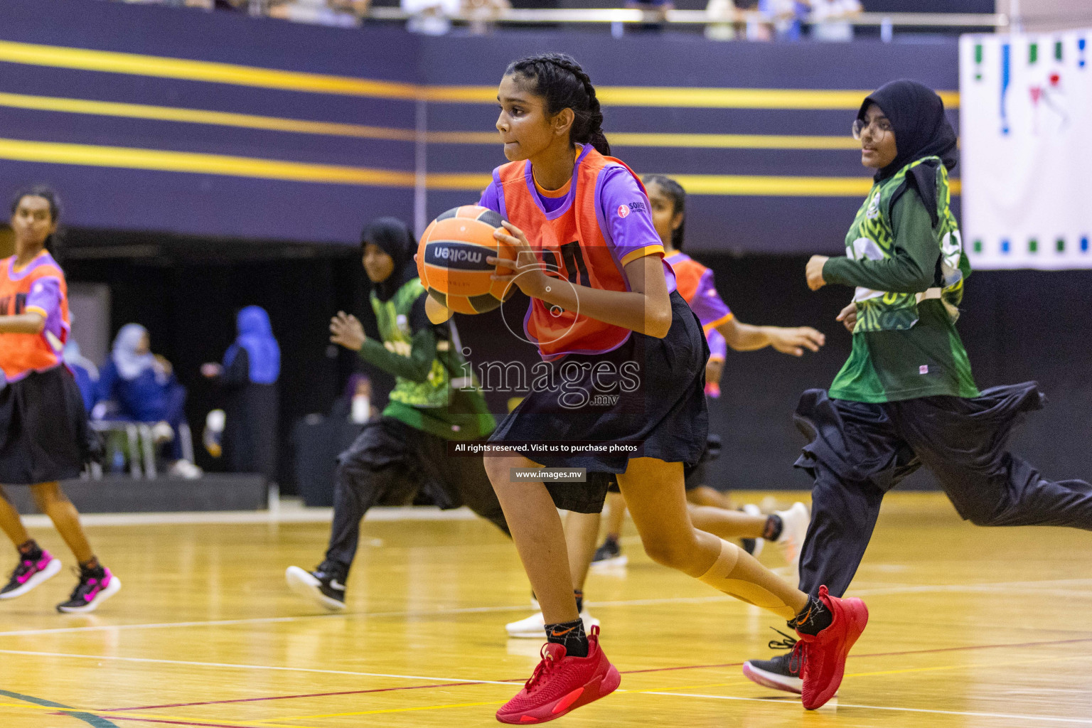 Day7 of 24th Interschool Netball Tournament 2023 was held in Social Center, Male', Maldives on 2nd November 2023. Photos: Nausham Waheed / images.mv