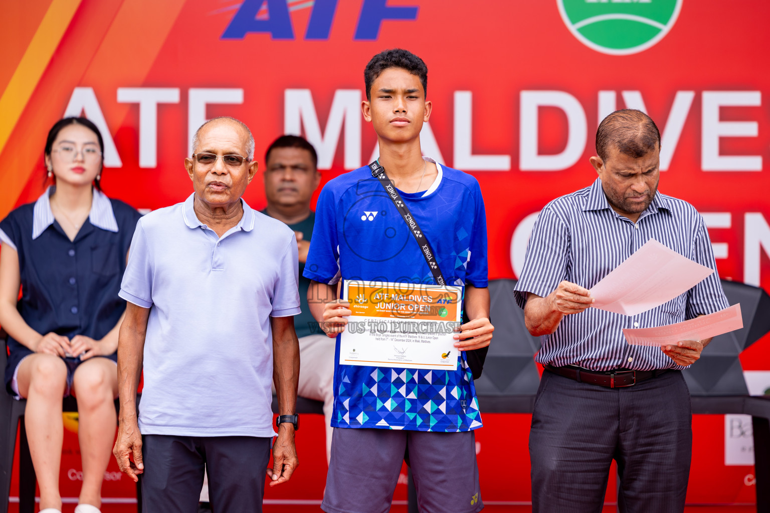 Finals of ATF Maldives Junior Open Tennis was held in Male' Tennis Court, Male', Maldives on Saturday, 21st December 2024. Photos: Nausham Waheed/ images.mv