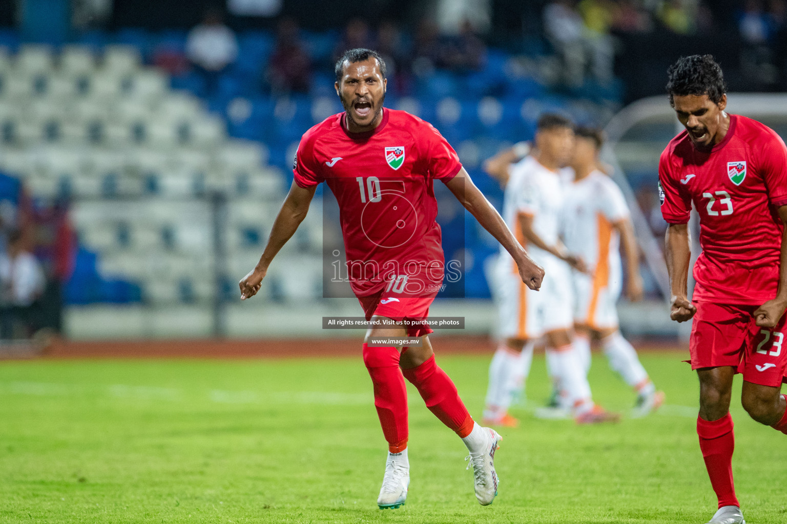 Maldives vs Bhutan in SAFF Championship 2023 held in Sree Kanteerava Stadium, Bengaluru, India, on Wednesday, 22nd June 2023. Photos: Nausham Waheed / images.mv