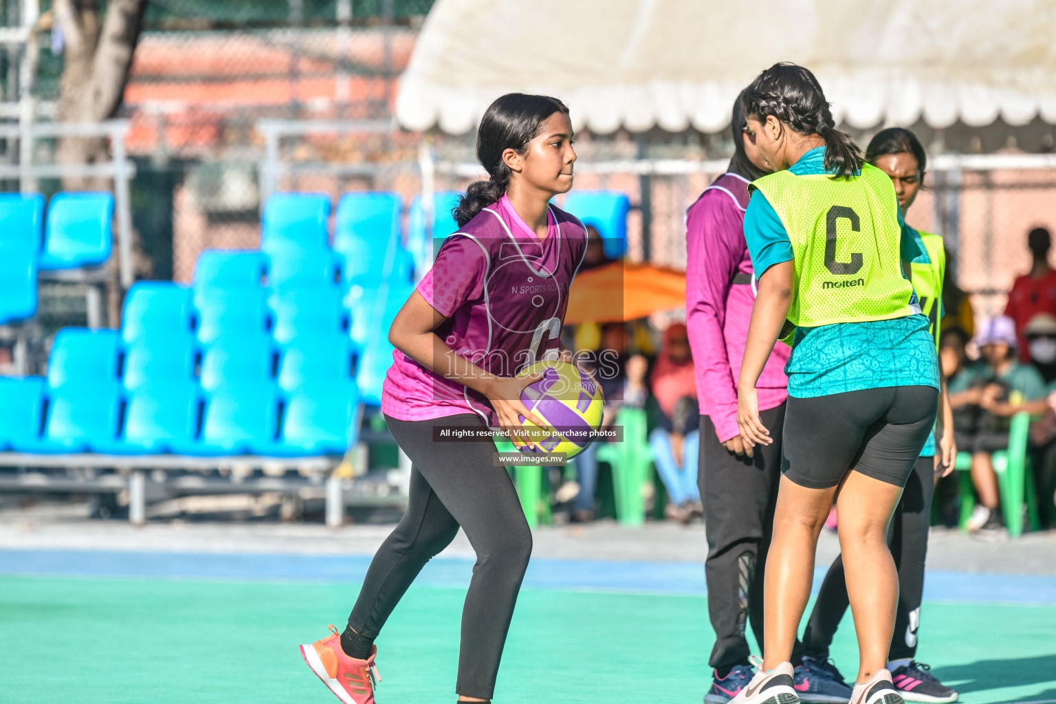 Day 5 of Junior Netball Championship 2022 on 9th March 2022 held in Male', Maldives. Photos by Nausham Waheed