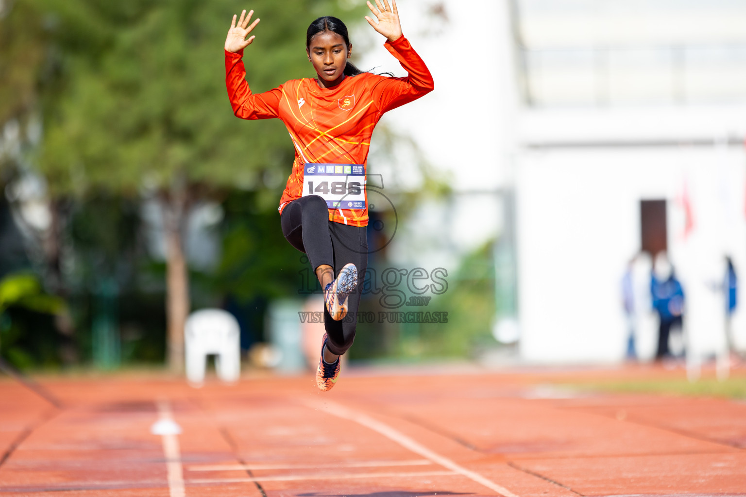 Day 1 of MWSC Interschool Athletics Championships 2024 held in Hulhumale Running Track, Hulhumale, Maldives on Saturday, 9th November 2024. 
Photos by: Ismail Thoriq / images.mv