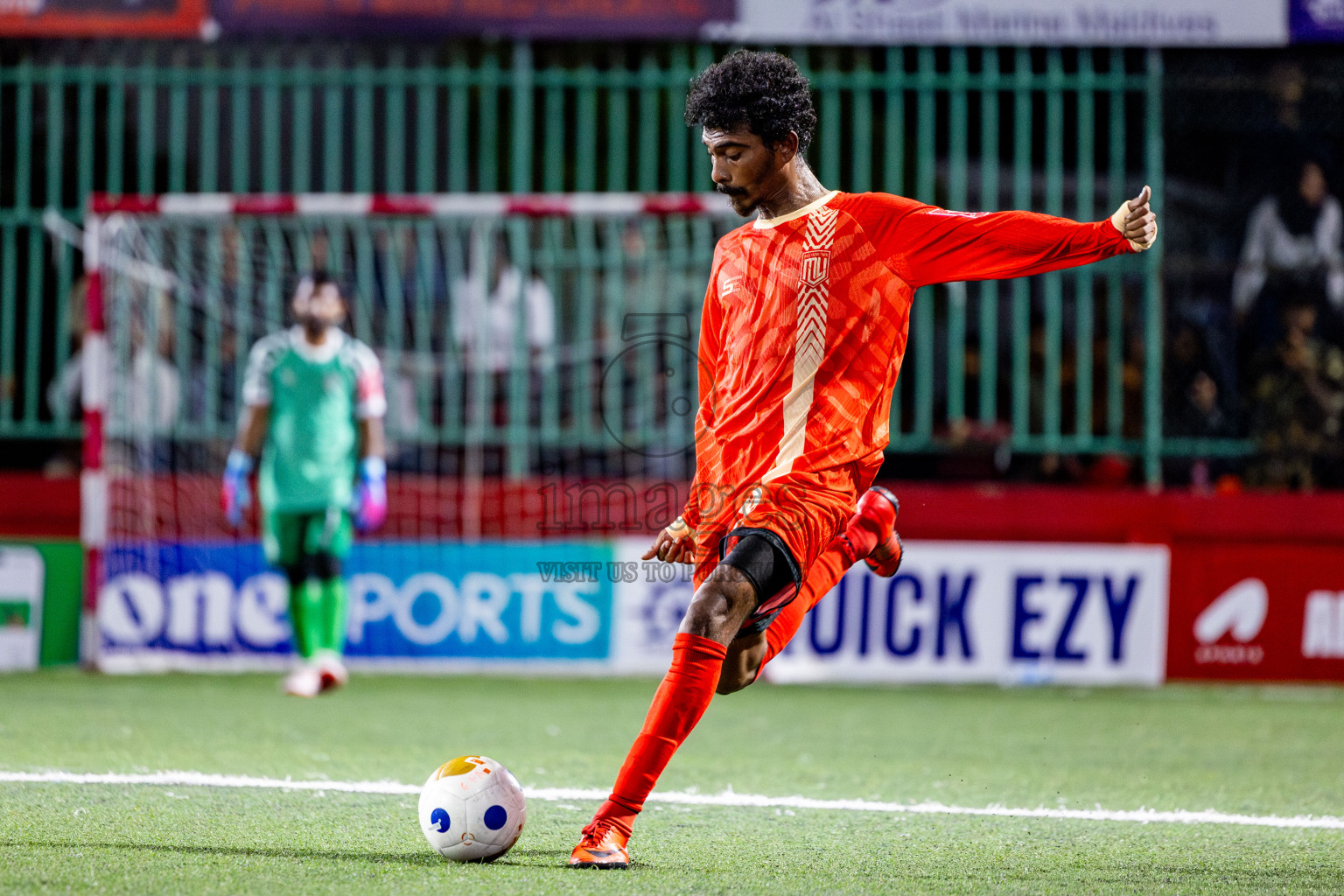 M Kolhufushi VS M Muli in Day 7 of Golden Futsal Challenge 2025 was held on Saturday, 11th January 2025, in Hulhumale', Maldives Photos: Nausham Waheed / images.mv