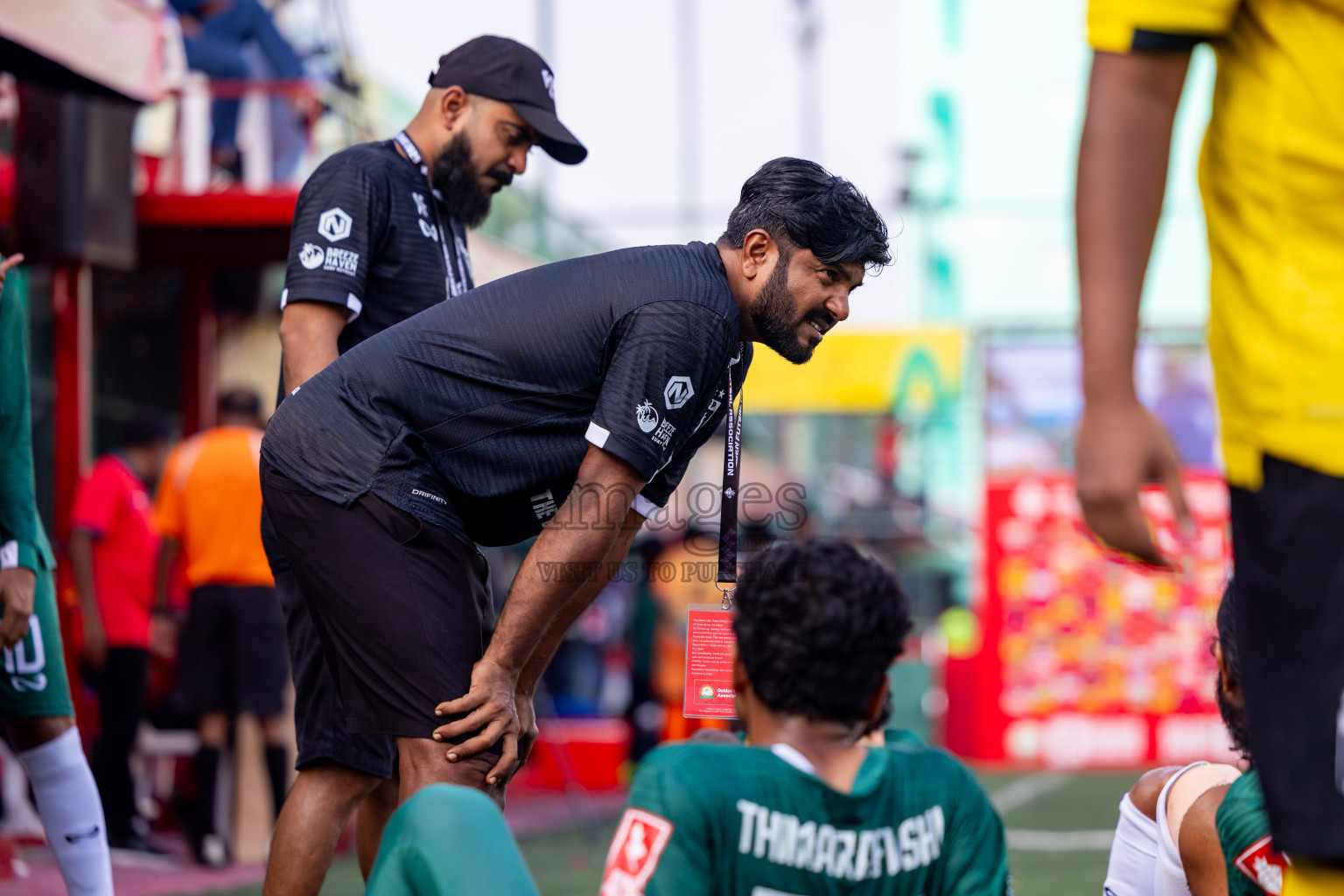 Th Thimarafushi vs Th Vilufushi in Day 14 of Golden Futsal Challenge 2025 was held on Saturday, 18th January 2025, in Hulhumale', Maldives. Photos: Nausham Waheed / images.mv