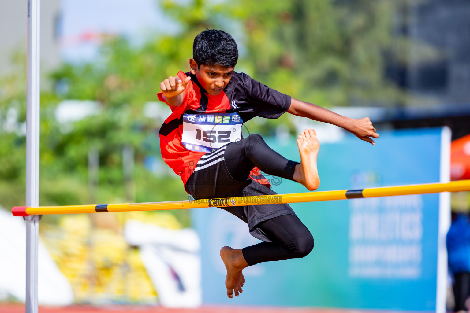 Day 3 of MWSC Interschool Athletics Championships 2024 held in Hulhumale Running Track, Hulhumale, Maldives on Monday, 11th November 2024. Photos by:  Nausham Waheed / Images.mv