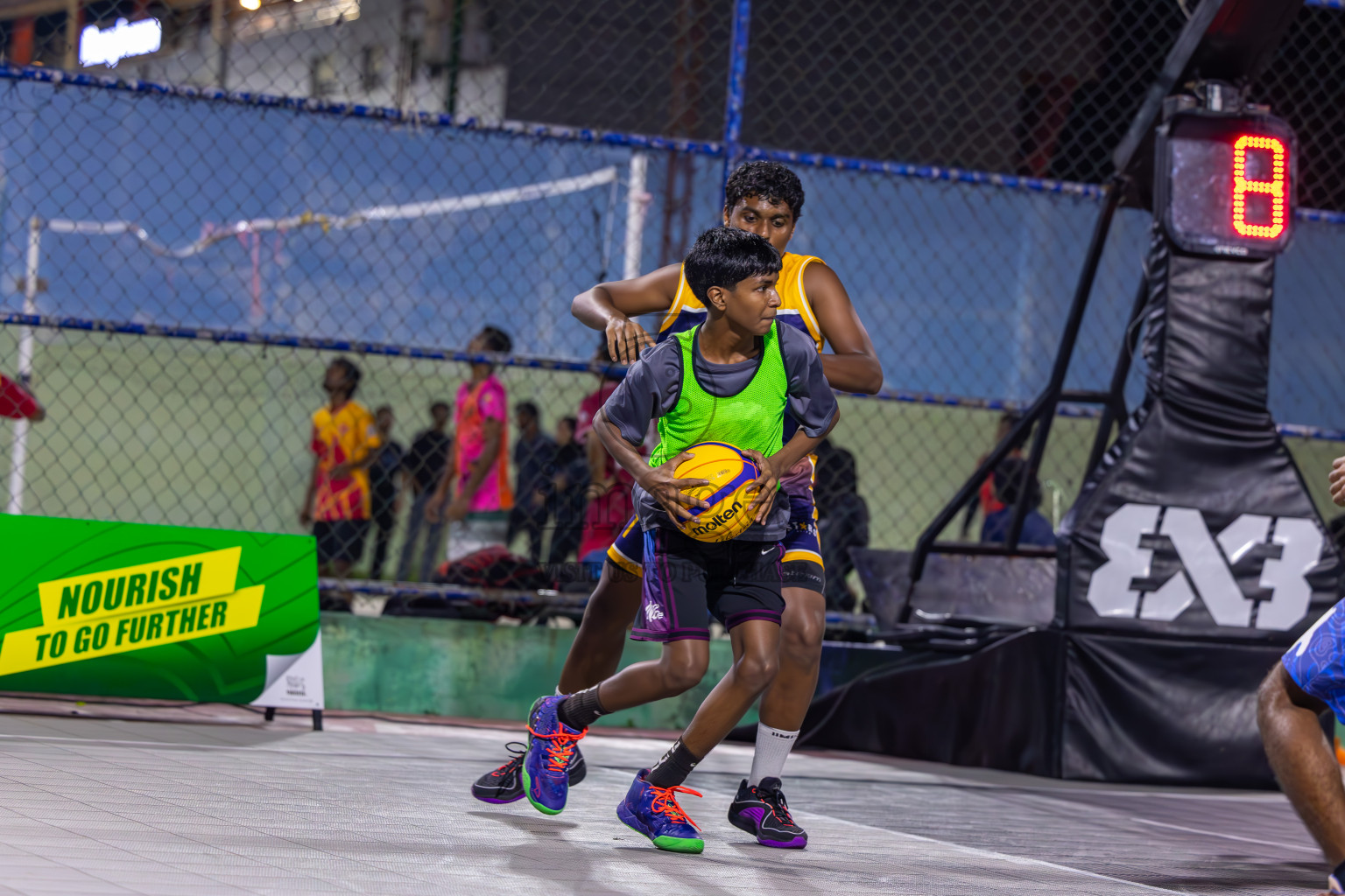 Day 1 of MILO Ramadan 3x3 Challenge 2024 was held in Ekuveni Outdoor Basketball Court at Male', Maldives on Tuesday, 12th March 2024. 
Photos: Ismail Thoriq / images.mv