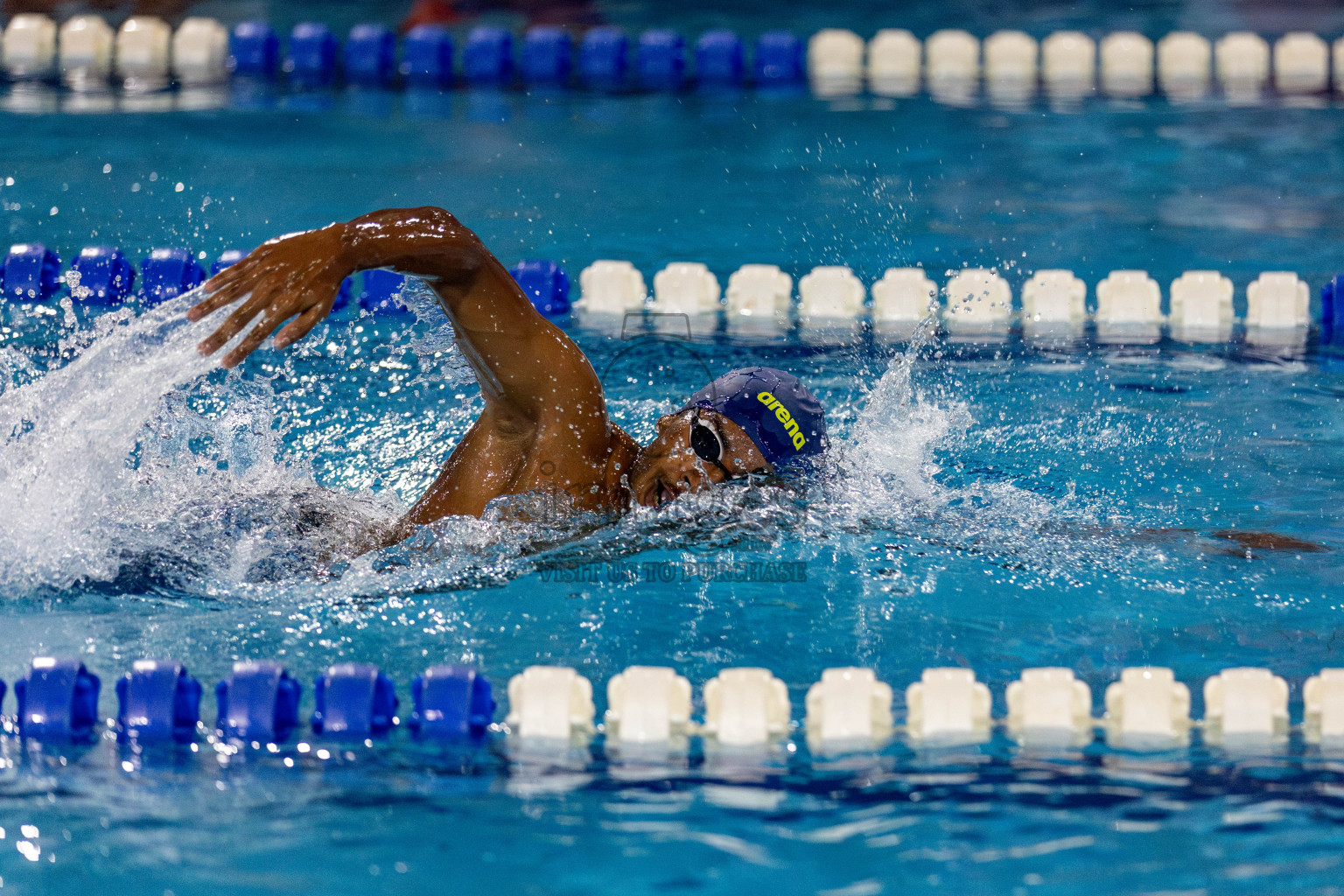 Day 2 of National Swimming Competition 2024 held in Hulhumale', Maldives on Saturday, 14th December 2024. Photos: Hassan Simah / images.mv