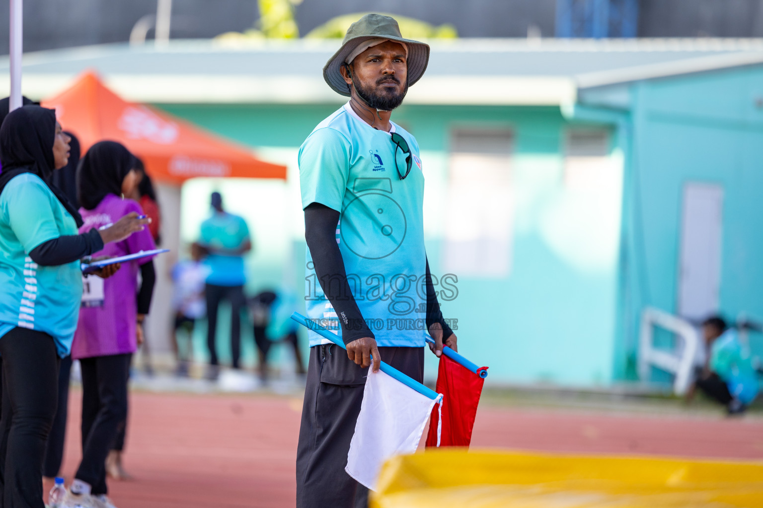 Day 4 of MWSC Interschool Athletics Championships 2024 held in Hulhumale Running Track, Hulhumale, Maldives on Tuesday, 12th November 2024. Photos by: Ismail Thoriq / Images.mv