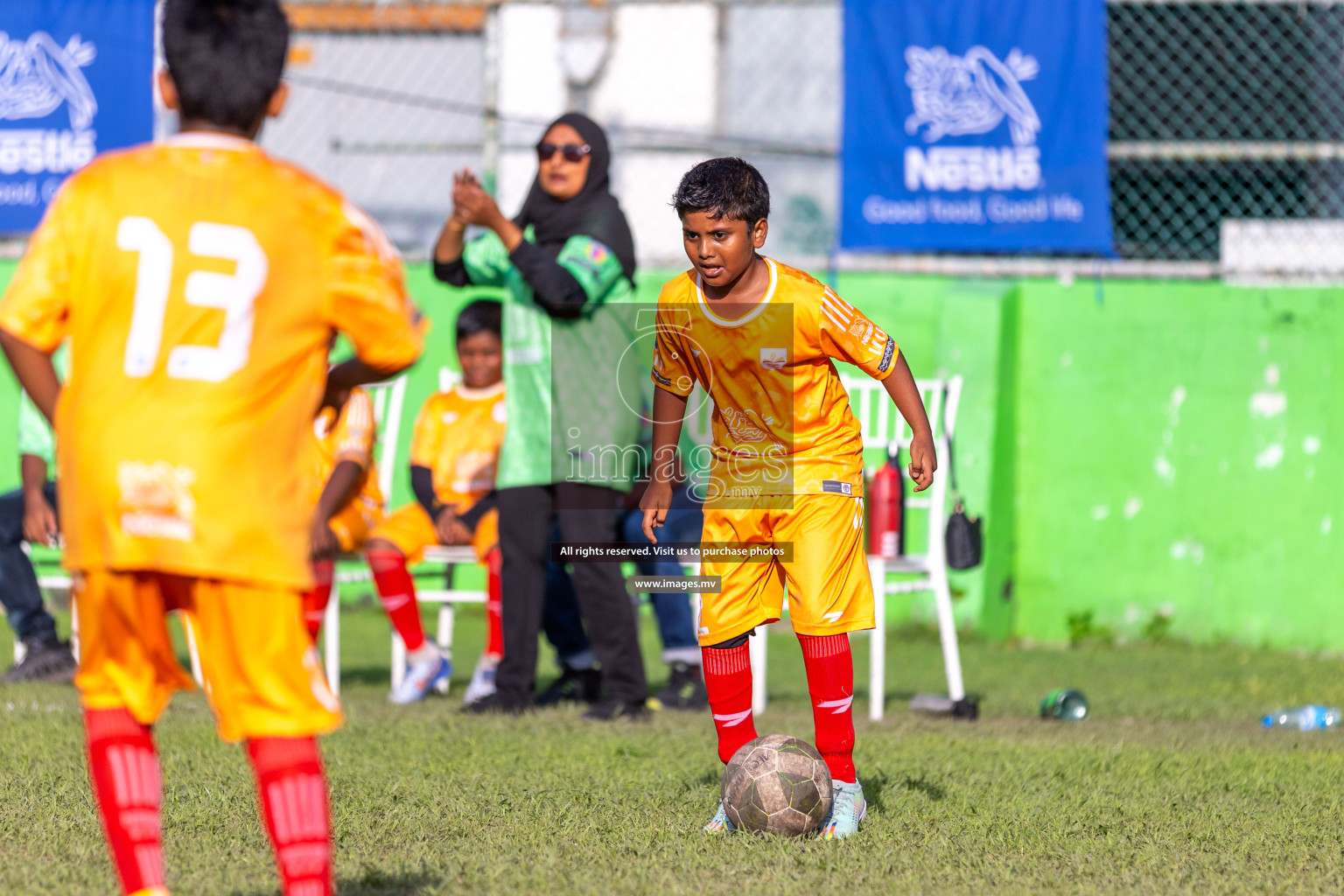 Day 2 of Nestle kids football fiesta, held in Henveyru Football Stadium, Male', Maldives on Thursday, 12th October 2023 Photos: Ismail Thoriq / Images.mv