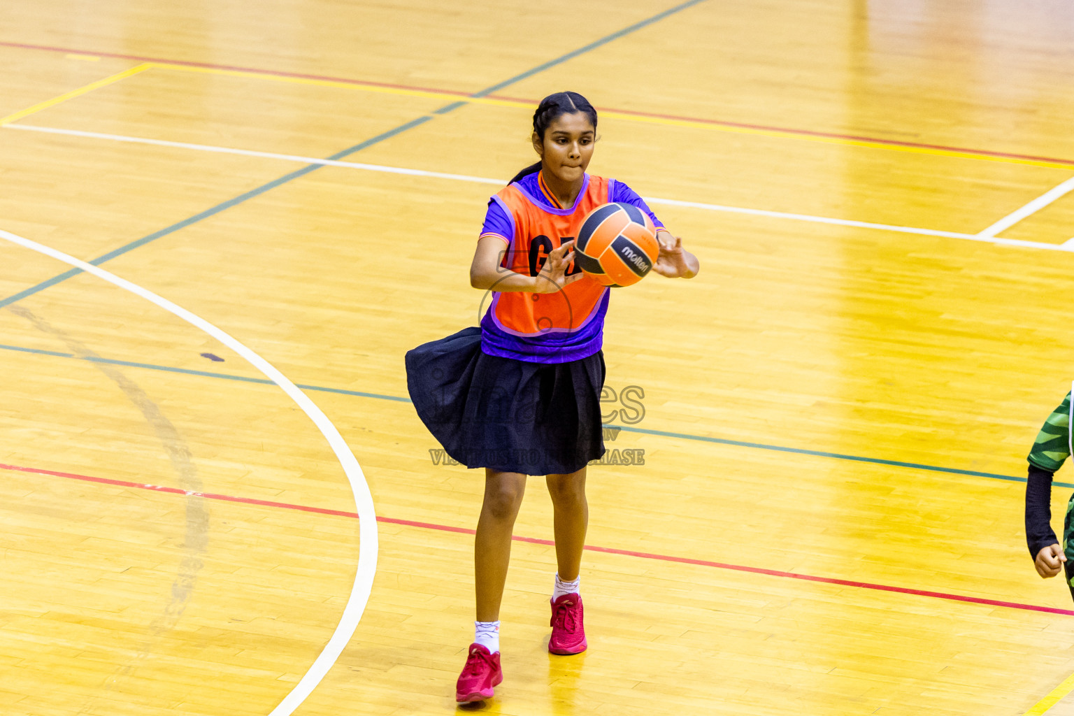 Day 9 of 25th Inter-School Netball Tournament was held in Social Center at Male', Maldives on Monday, 19th August 2024. Photos: Nausham Waheed / images.mv