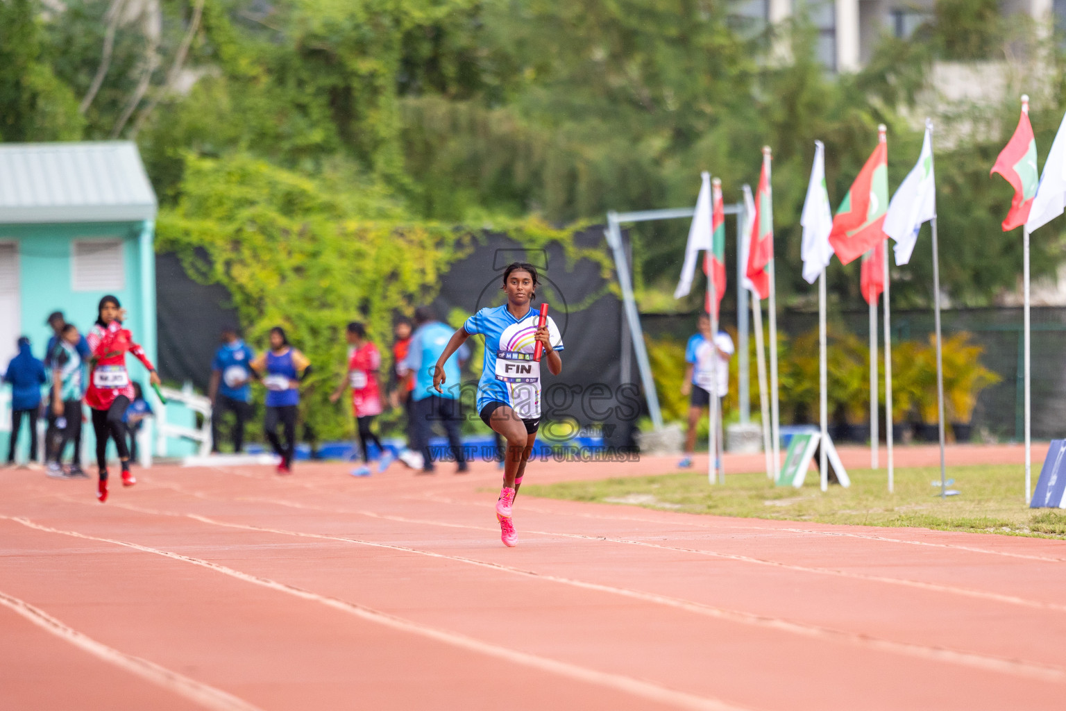 Day 5 of MWSC Interschool Athletics Championships 2024 held in Hulhumale Running Track, Hulhumale, Maldives on Wednesday, 13th November 2024. Photos by: Raif Yoosuf / Images.mv