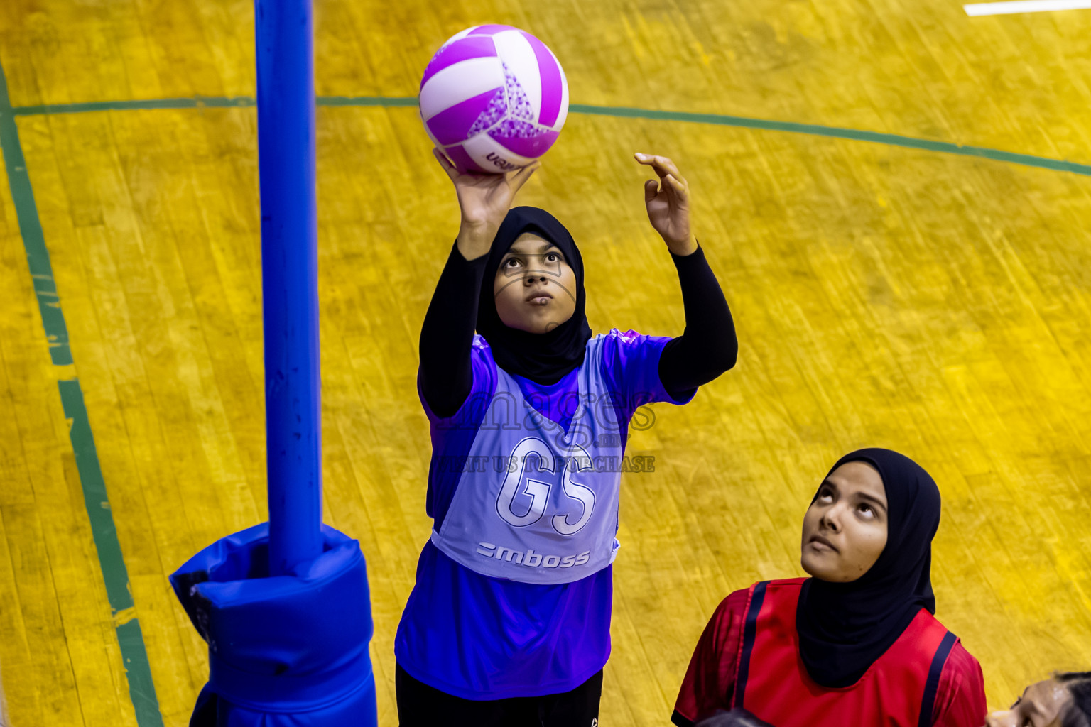 C Matrix vs Invicto SC in Day 4 of 24th Milo Netball Association Championship held in Social Center at Male', Maldives on Thursday, 4th September 2025. Photos: Nausham Waheed / images.mv