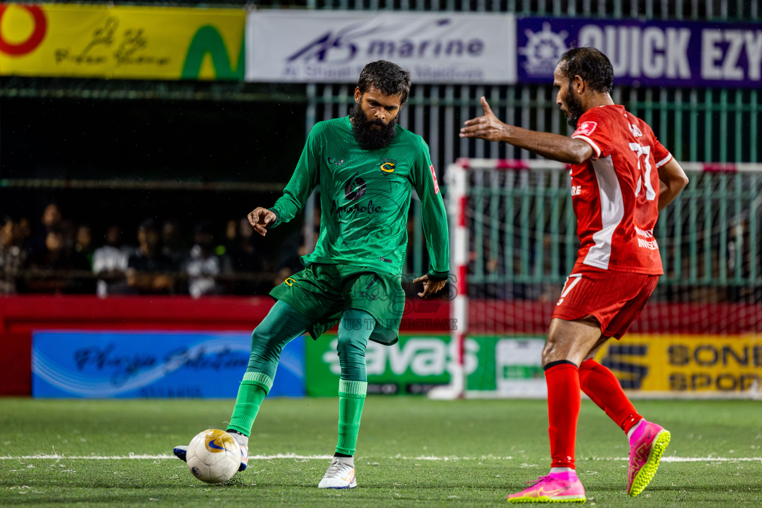 HA Vashafaru VS HA Kelaa in Atoll Round Semi-Final on Day 23 of Golden Futsal Challenge 2025 was held on Monday , 27th January 2025, in Hulhumale', Maldives. Photos: Nausham Waheed / images.mv