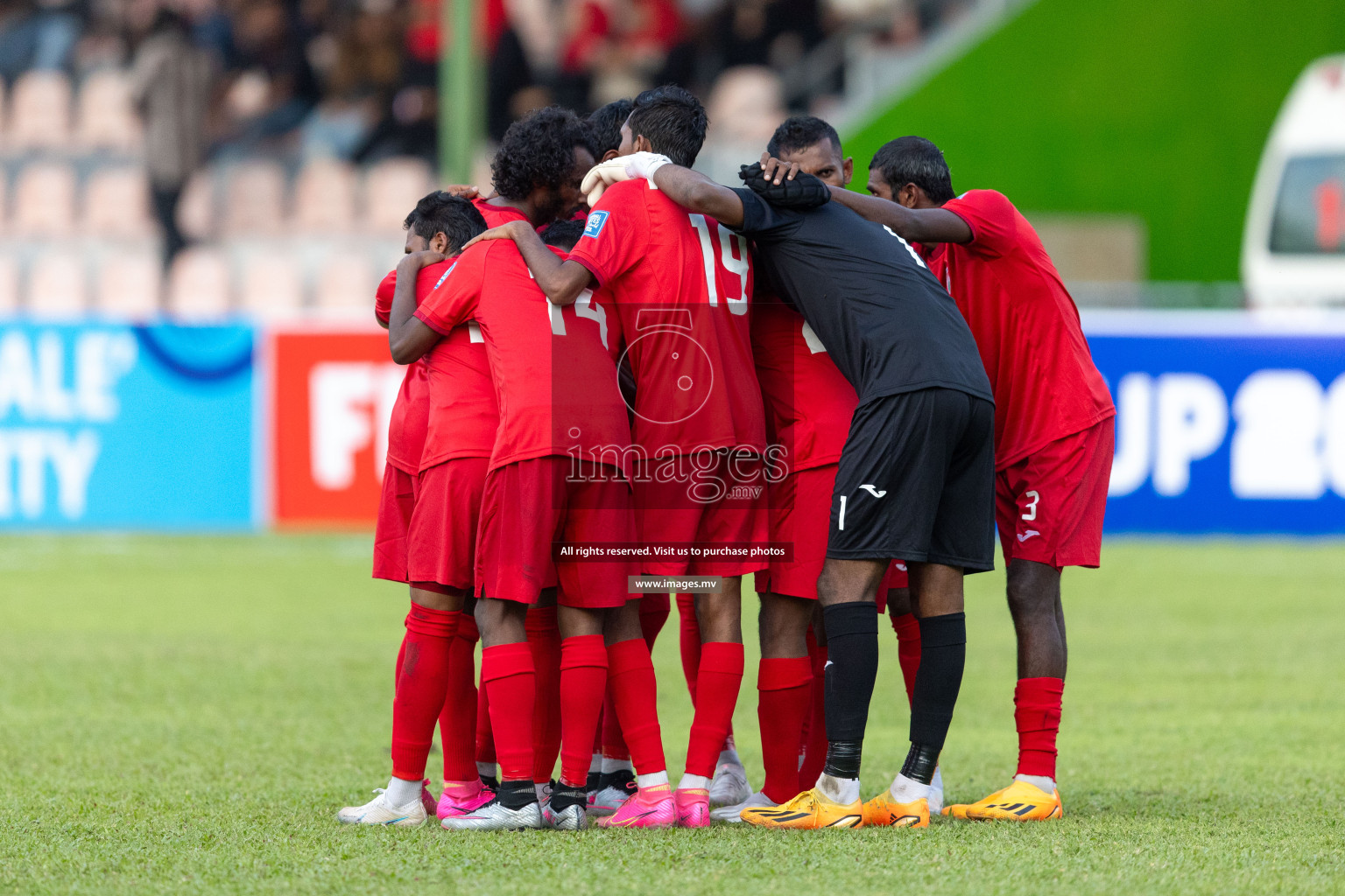 FIFA World Cup 2026 Qualifiers Round 1 home match vs Bangladesh held in the National Stadium, Male, Maldives, on Thursday 12th October 2023. Photos: Nausham Waheed / Images.mv