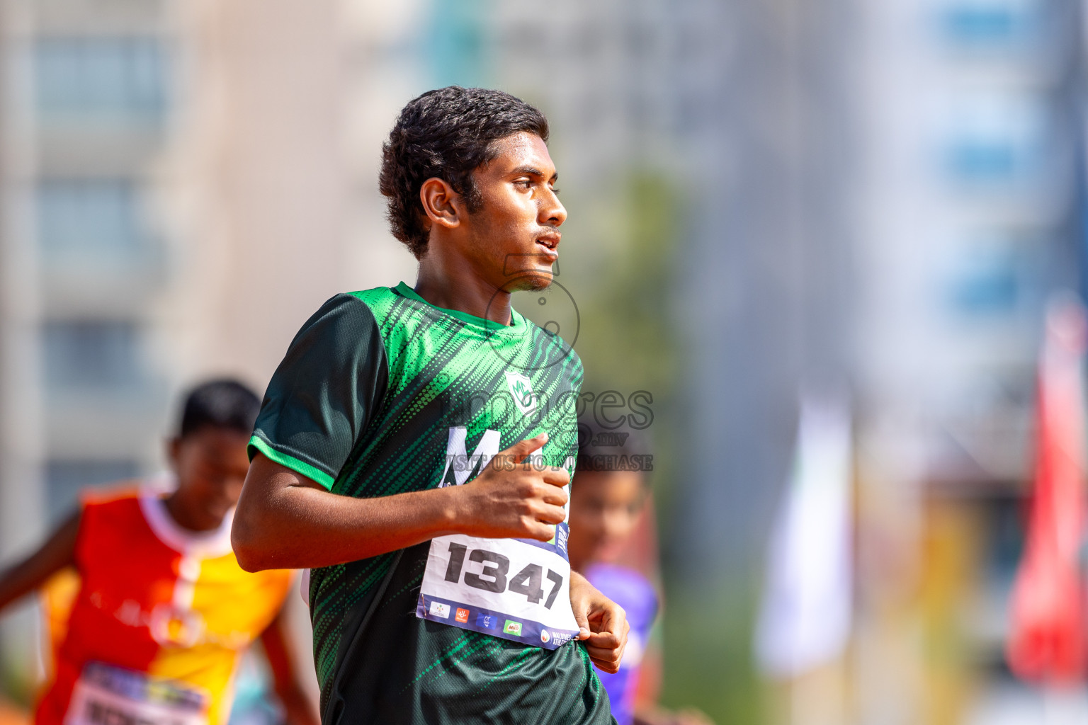 Day 4 of MWSC Interschool Athletics Championships 2024 held in Hulhumale Running Track, Hulhumale, Maldives on Tuesday, 12th November 2024. Photos by: Raaif Yoosuf / Images.mv