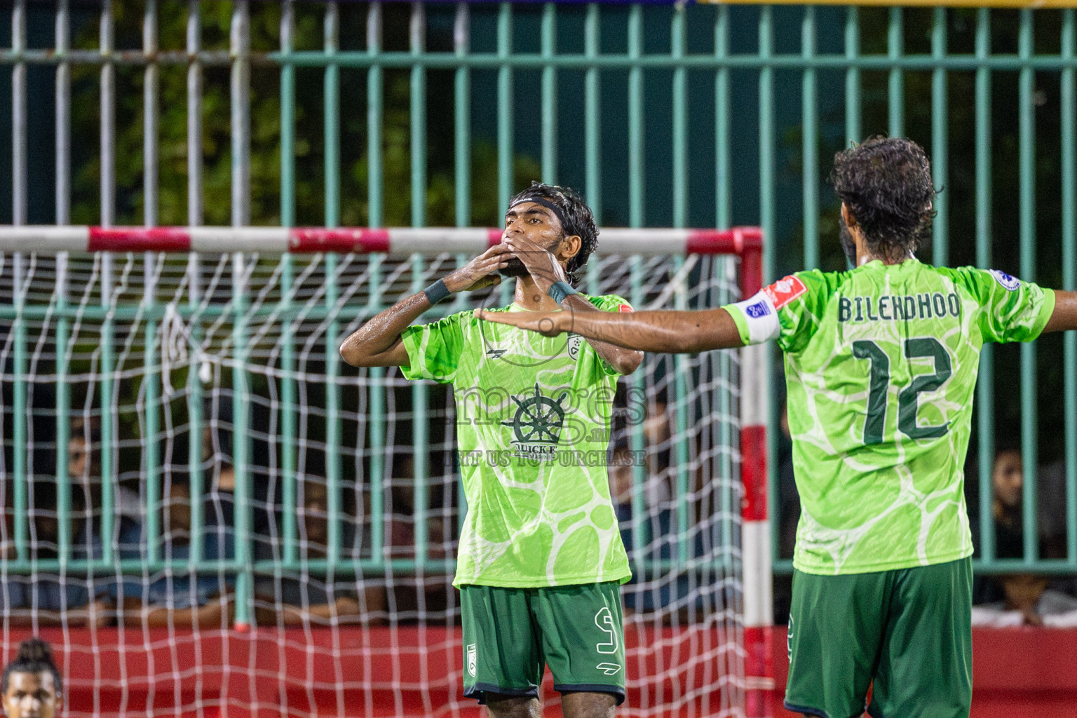 F. Biledhoo VS F. Magoodhoo in Day 7 of Golden Futsal Challenge 2025 was held on Saturday, 11th January 2025, in Hulhumale', Maldives Photos: Hassan Simah / images.mv