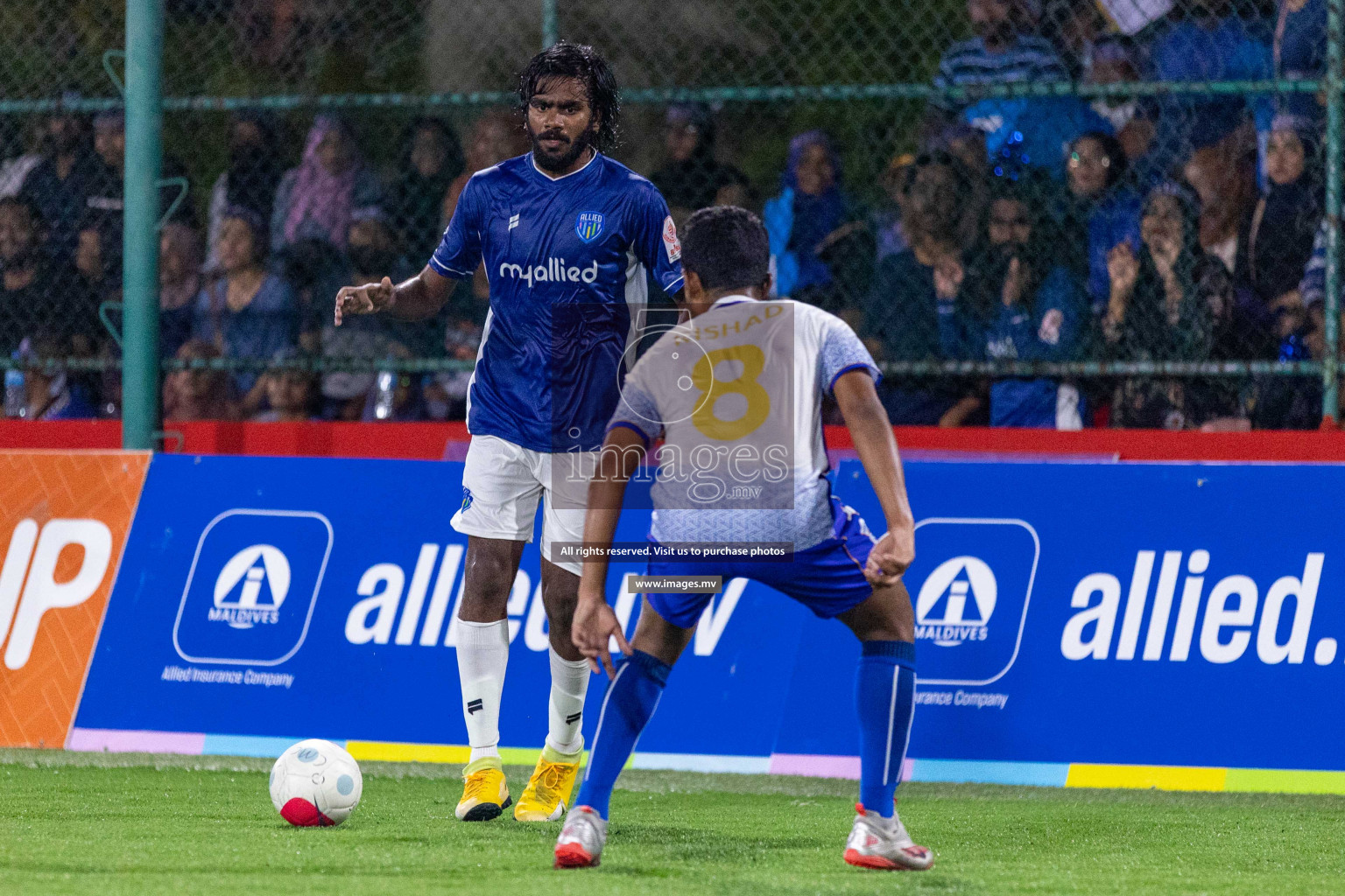 Team Allied vs Muleeaage RC in Club Maldives Cup 2022 was held in Hulhumale', Maldives on Wednesday, 12th October 2022. Photos: Ismail Thoriq/ images.mv