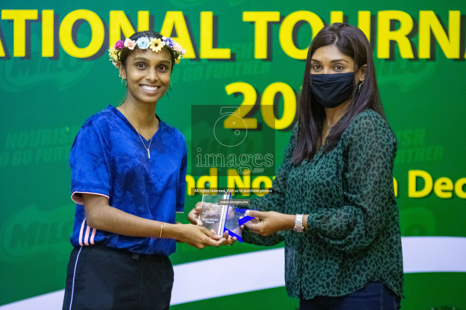 Kulhudhuffushi Youth & R.C vs Club Green Streets in the Finals of Milo National Netball Tournament 2021 (Women's) held on 5th December 2021 in Male', Maldives Photos: Ismail Thoriq / images.mv