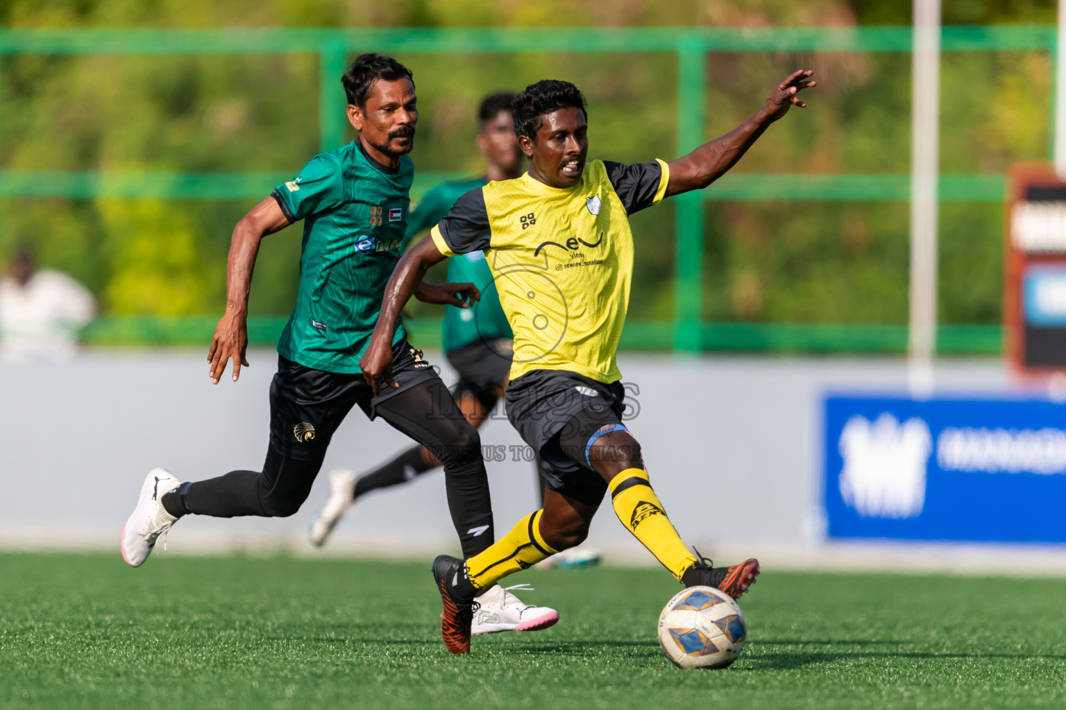 Baburu SC vs Kanmathi Juniors from Semi Final of Manadhoo Council Cup 2024 in N Manadhoo Maldives on Sunday, 25th February 2023. Photos: Nausham Waheed / images.mv