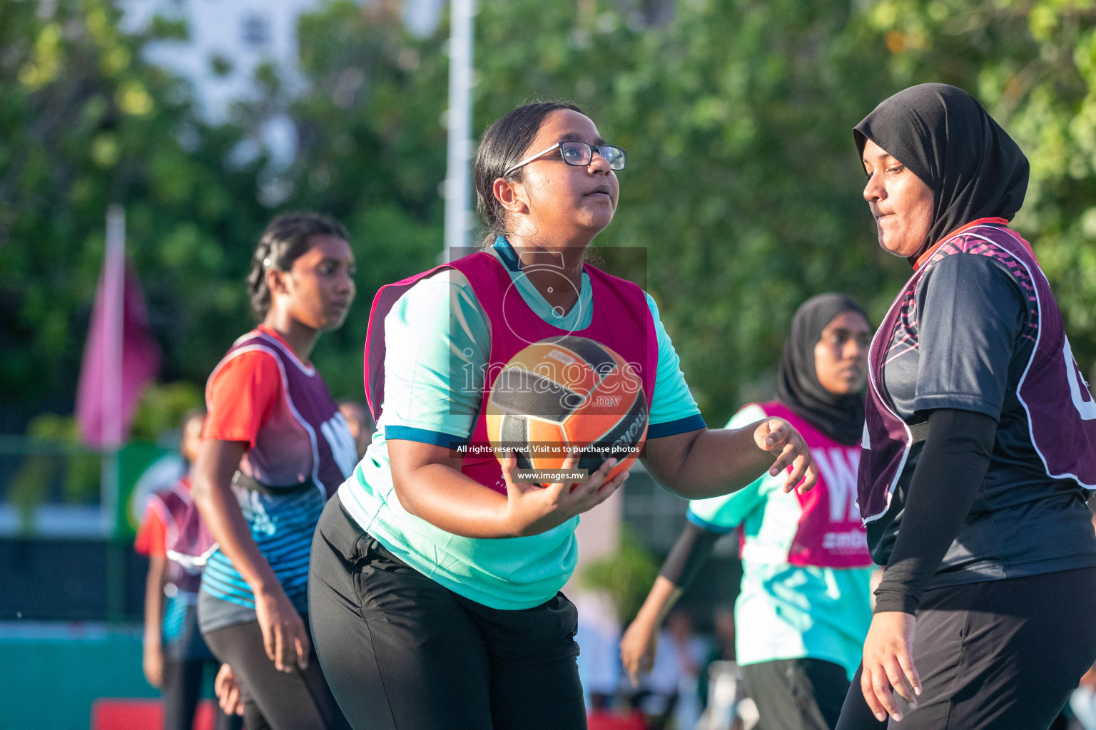 Day 6 of 20th Milo National Netball Tournament 2023, held in Synthetic Netball Court, Male', Maldives on 4th June 2023 Photos: Nausham Waheed/ Images.mv