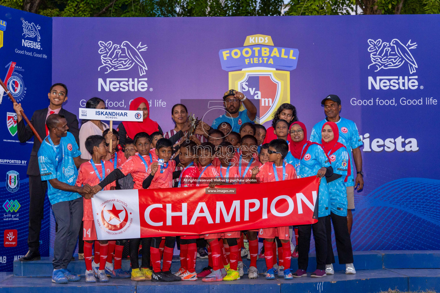 Day 4 of Nestle Kids Football Fiesta, held in Henveyru Football Stadium, Male', Maldives on Saturday, 14th October 2023
Photos: Ismail Thoriq / images.mv