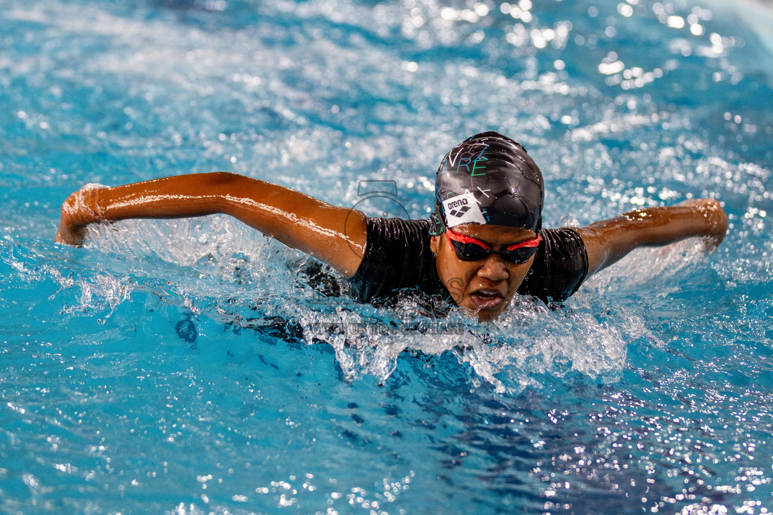 Day 3 of National Swimming Competition 2024 held in Hulhumale', Maldives on Sunday, 15th December 2024. Photos: Hassan Simah / images.mv