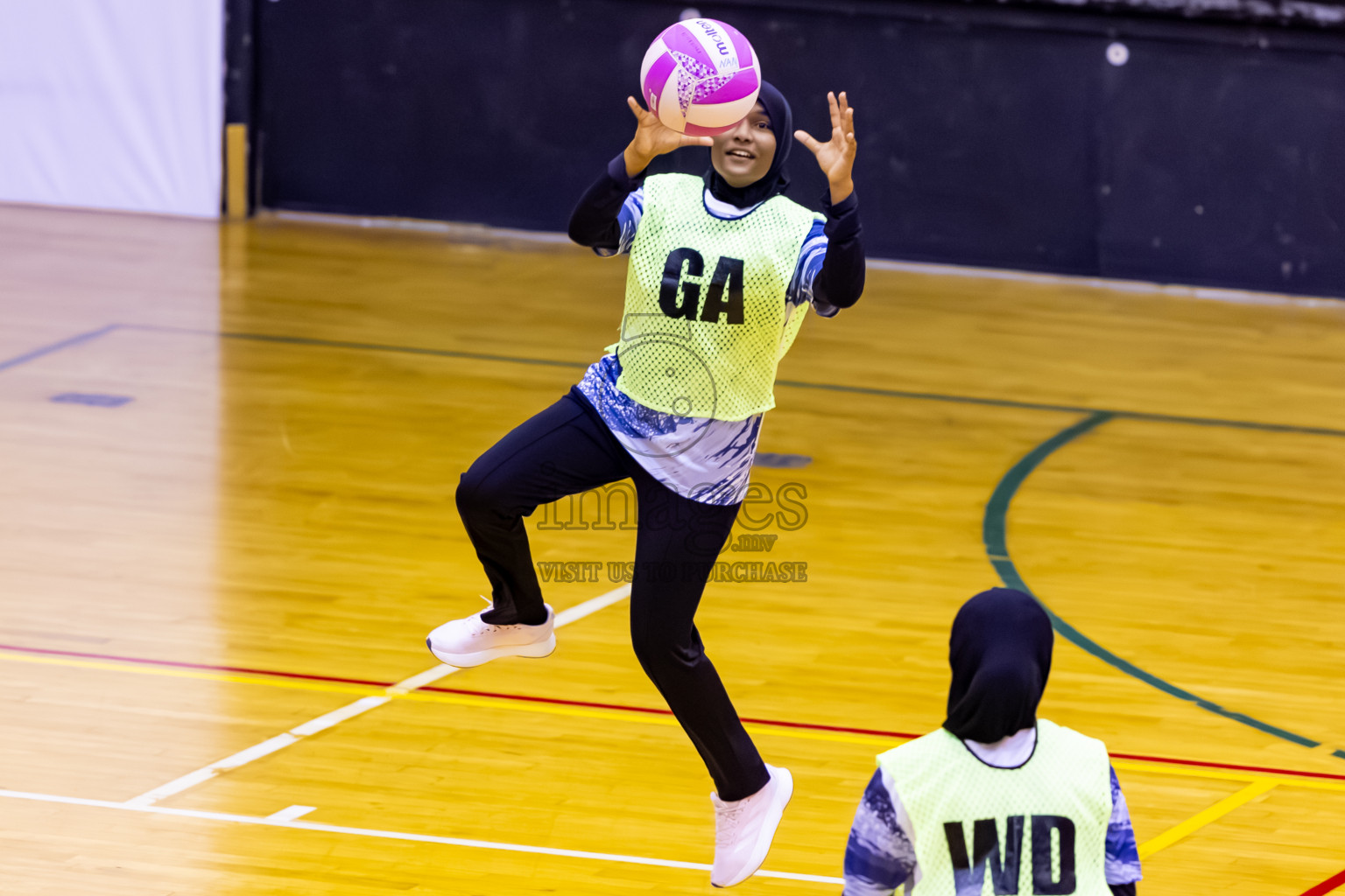 SC Skylark vs Youth United SC in Day 5 of 24th Milo Netball Association Championship held in Social Center at Male', Maldives on Friday, 5th September 2025. Photos: Nausham Waheed / images.mv