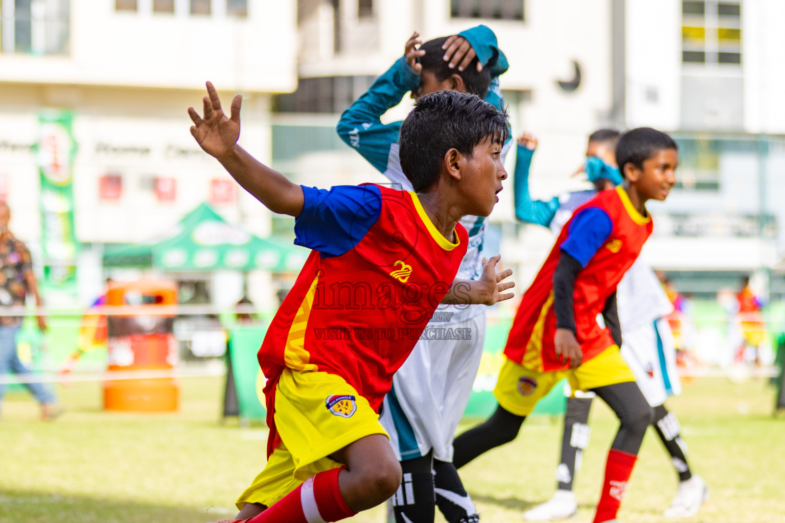 Day 2 of MILO Academy Championship 2025 (U-12) was held at Henveiru Stadium in Male', Maldives on Friday, 2nd May 2025. Photos: Mohamed Mahfooz Moosa / images.mv