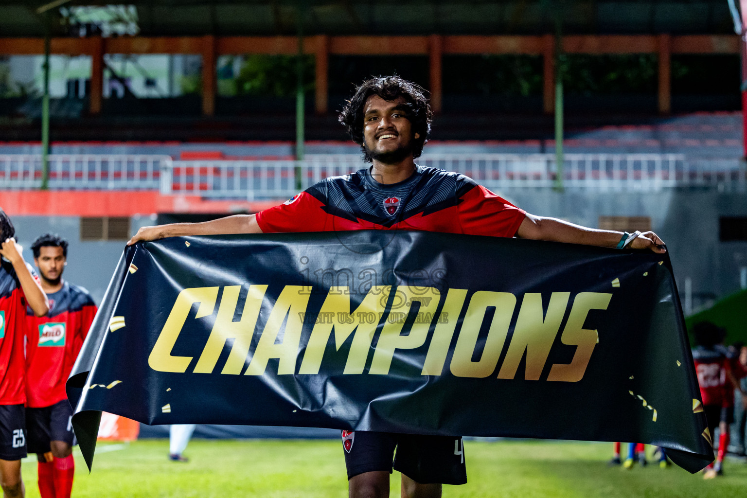 Super United Sports vs TC Sports Club in the Final of Under 19 Youth Championship 2024 was held at National Stadium in Male', Maldives on Monday, 1st July 2024. Photos: Nausham Waheed / images.mv