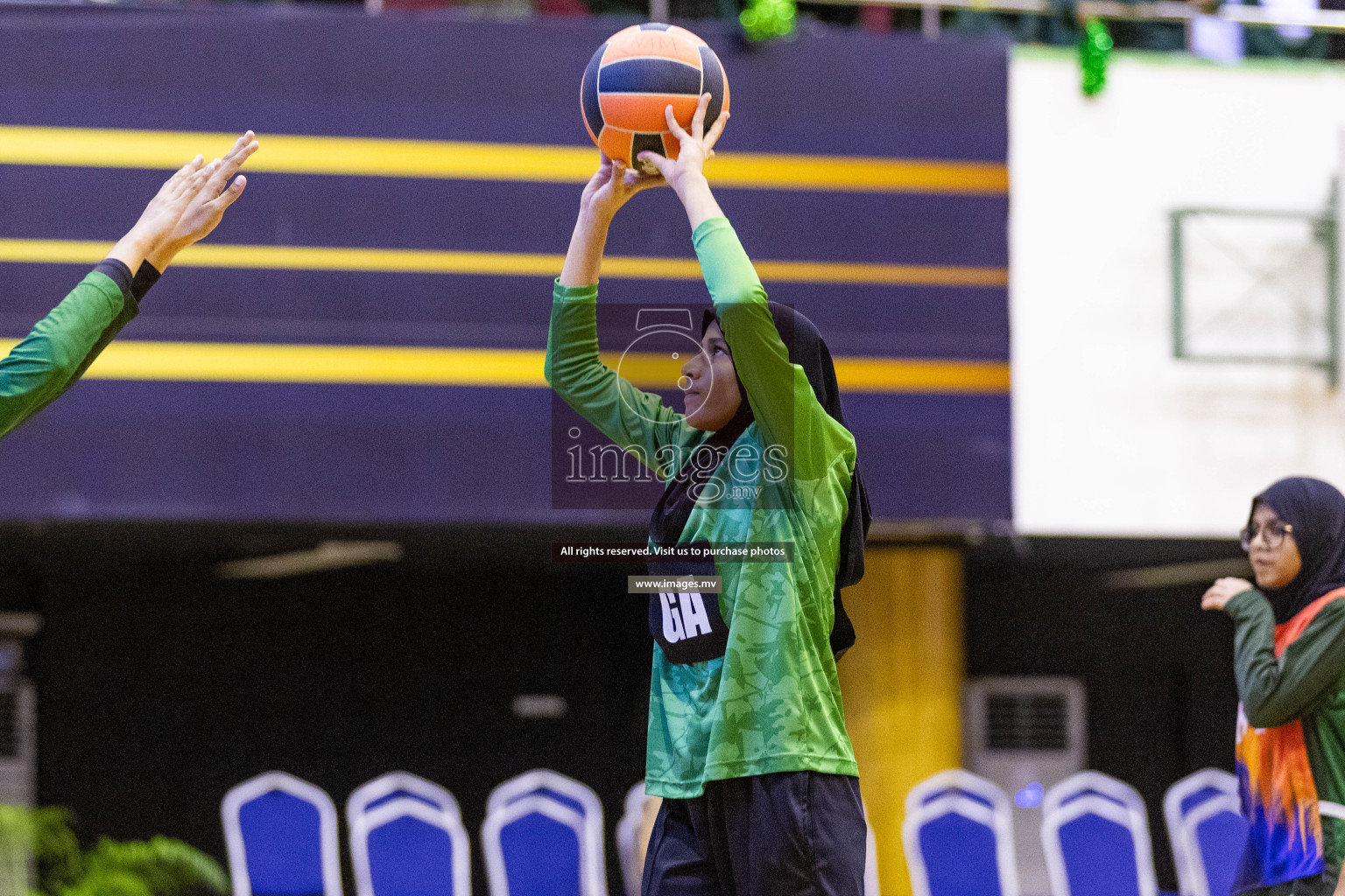 Day7 of 24th Interschool Netball Tournament 2023 was held in Social Center, Male', Maldives on 2nd November 2023. Photos: Nausham Waheed / images.mv